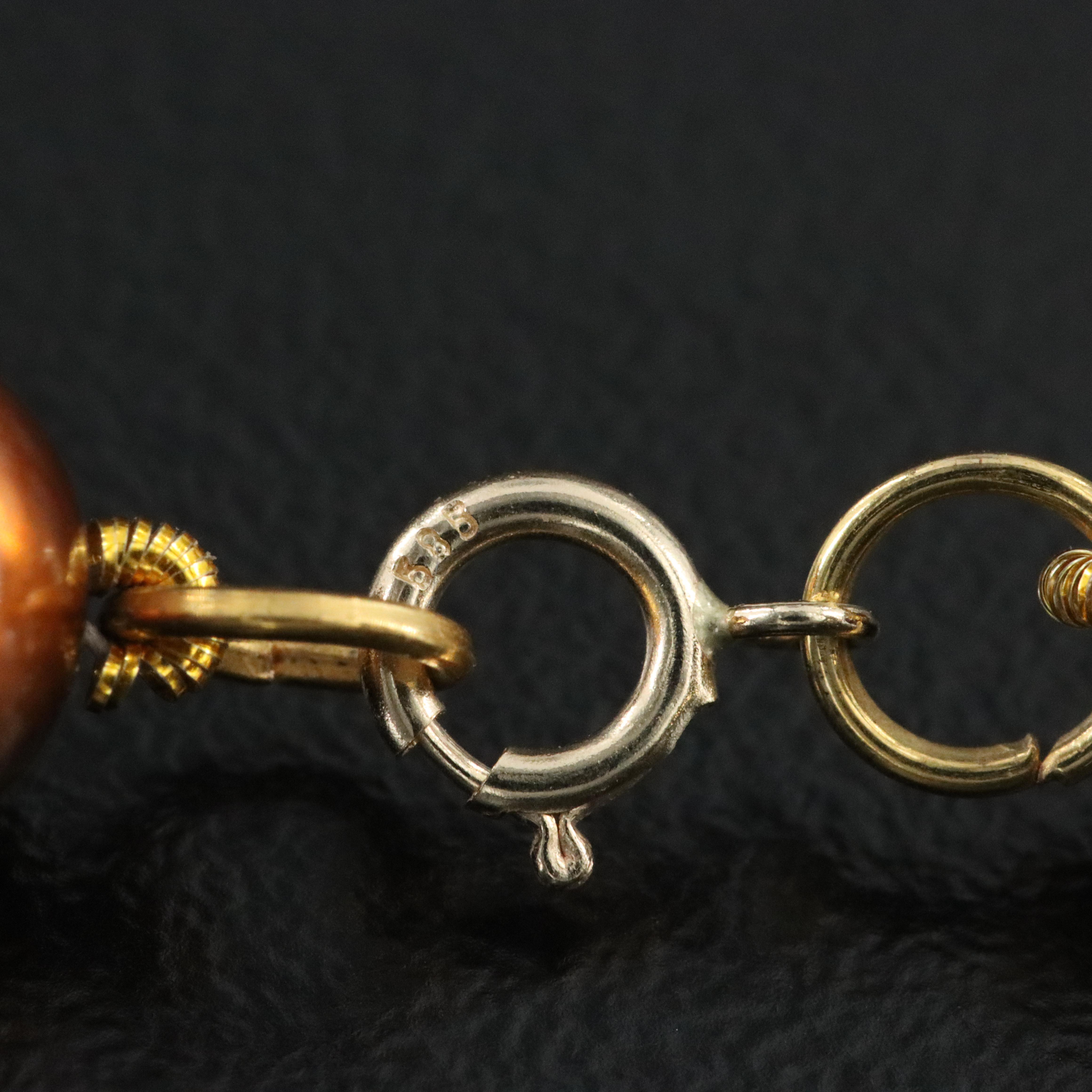 8.75 – 9.25 MM Pearl Necklace with 14K Clasp