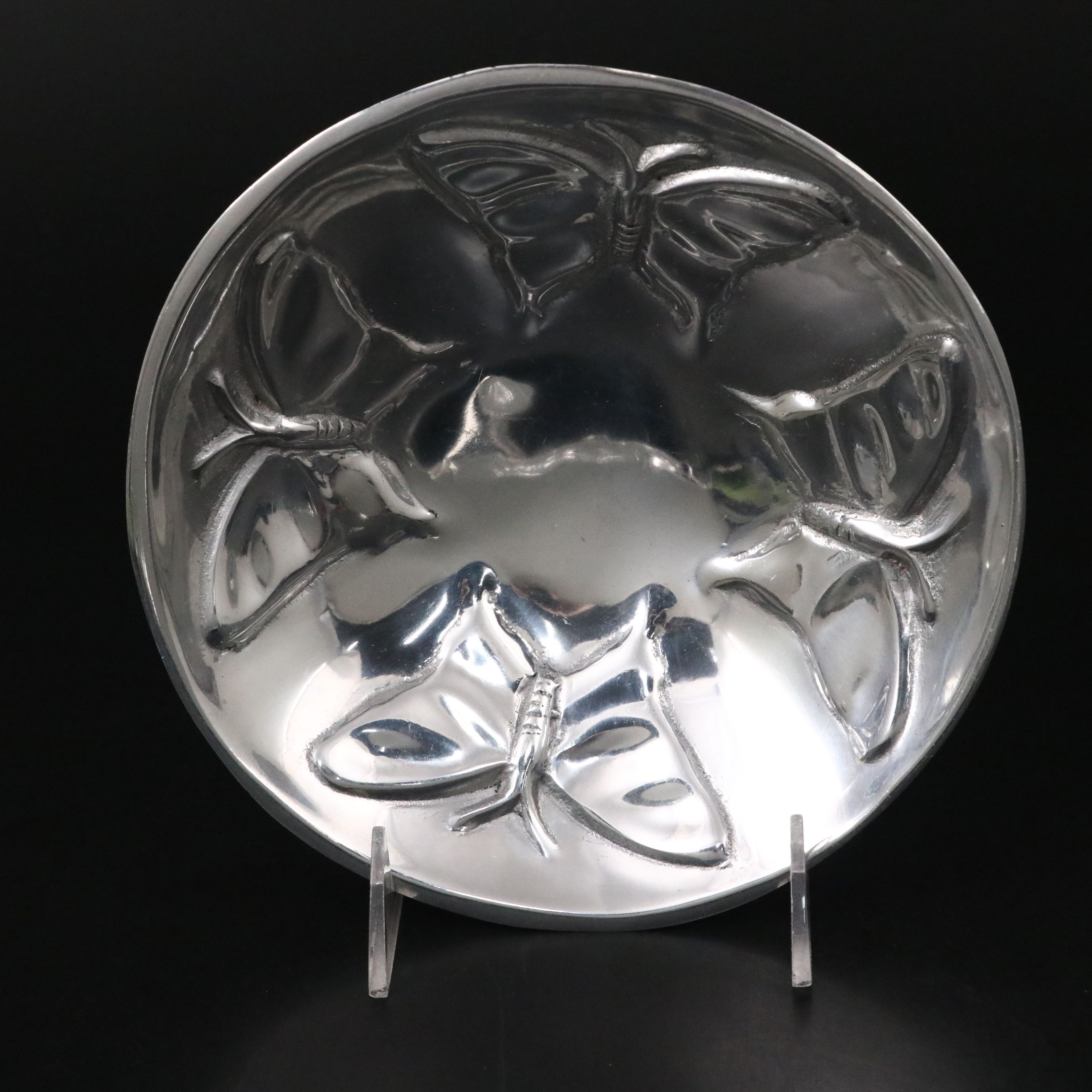 Mariposa and Other Mexican Bowl with Metal Crab Serving Platter