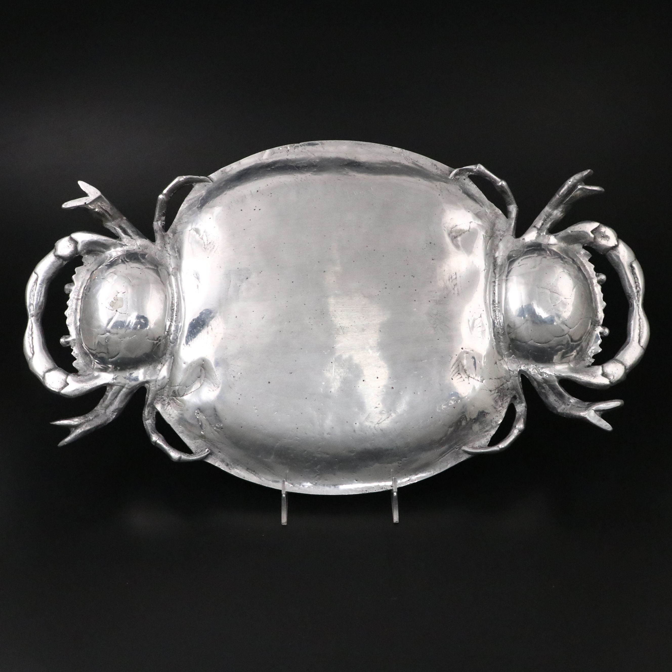 Mariposa and Other Mexican Bowl with Metal Crab Serving Platter