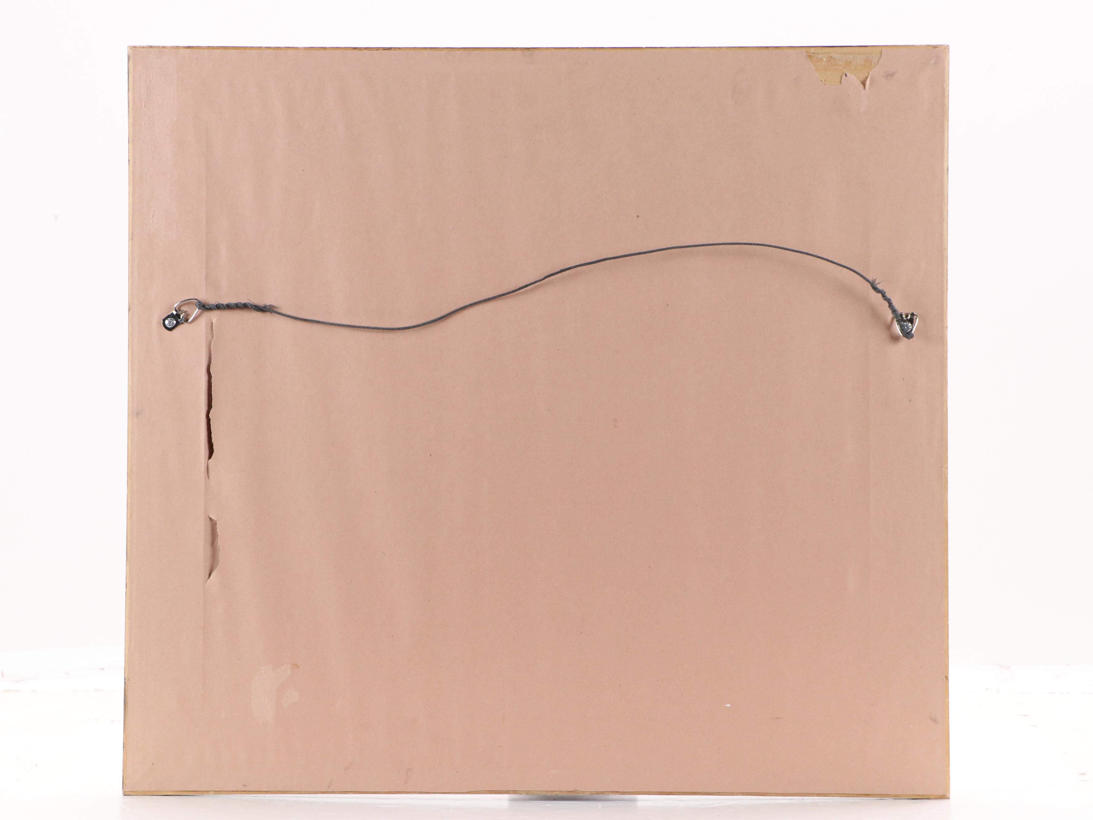 Sue Dufour Watercolor Painting Quaint Harbor Scene, 1978