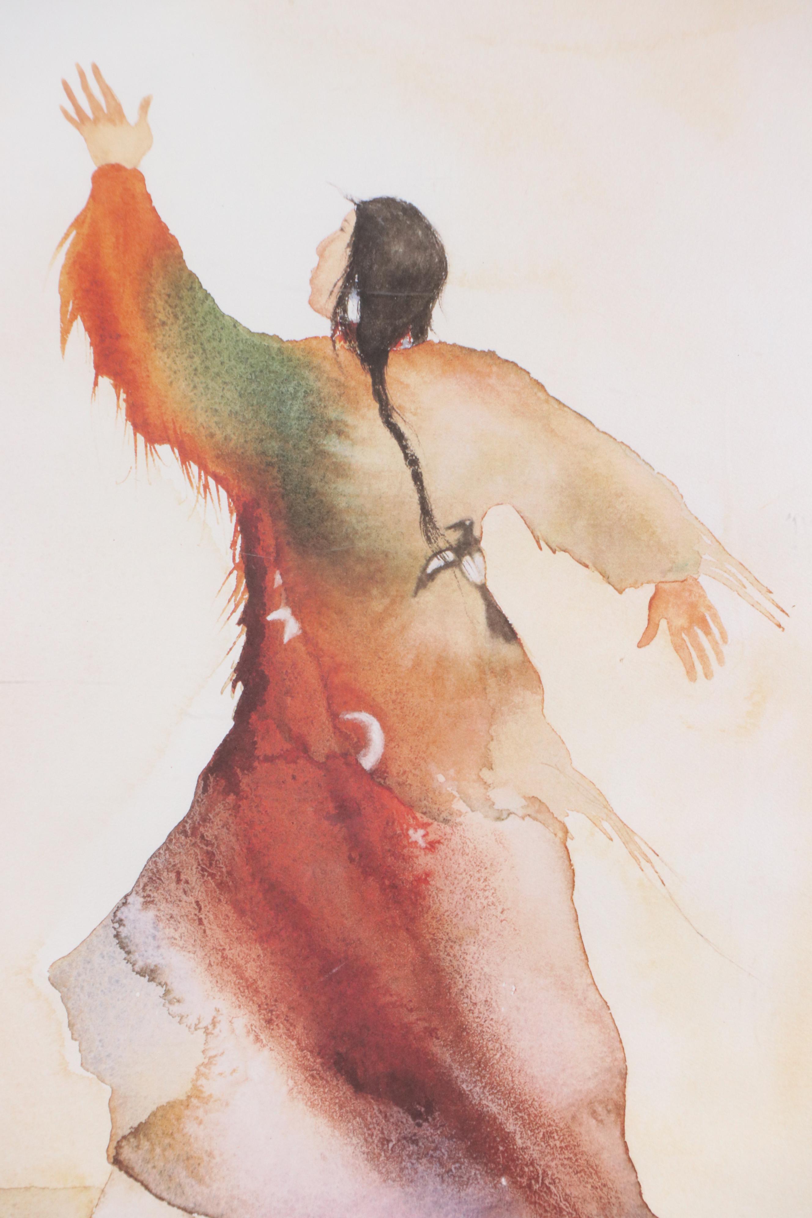 After Carol Grigg Offset Lithograph "Dancing For Their Lives," Late 20th Cent.