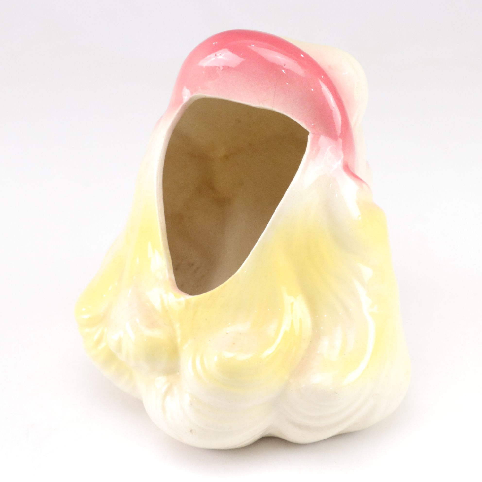 Ceramic Lady Head Vase, with Dancer, and Occupied Japan Basket Planter