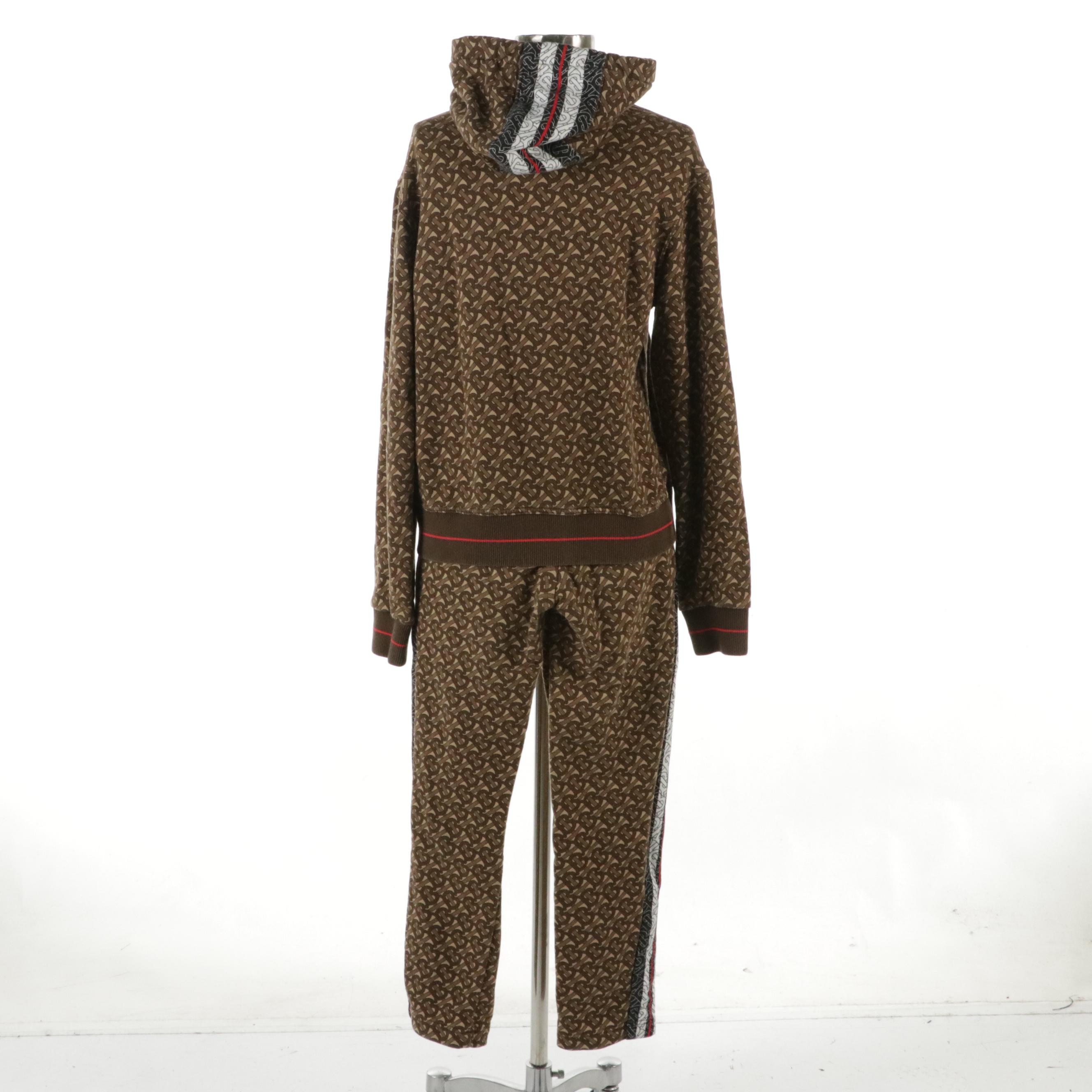 Burberry London Monogram Logo Cotton Tracksuit