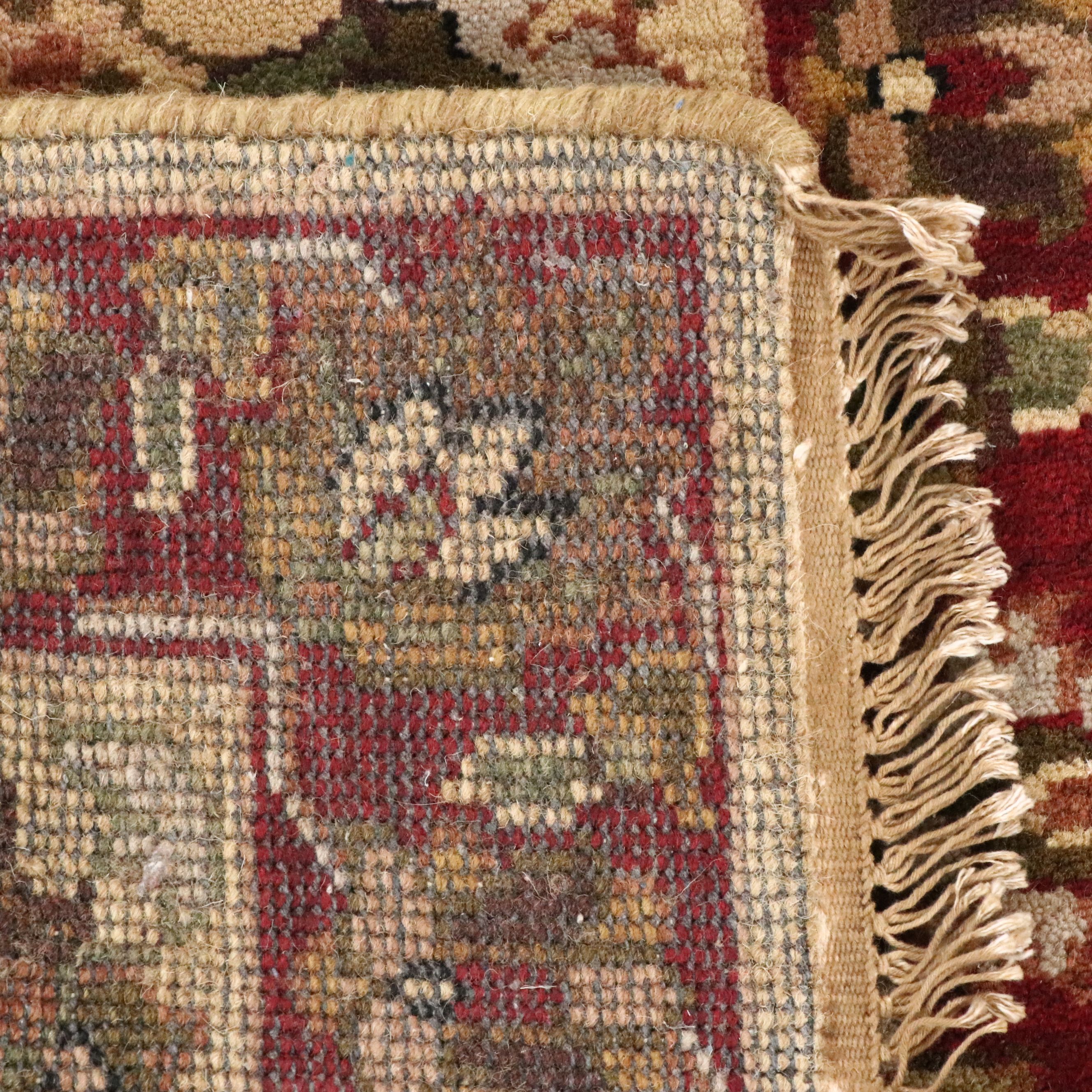 2'7 x 4'4 Hand-Knotted Indian Agra Accent Rug