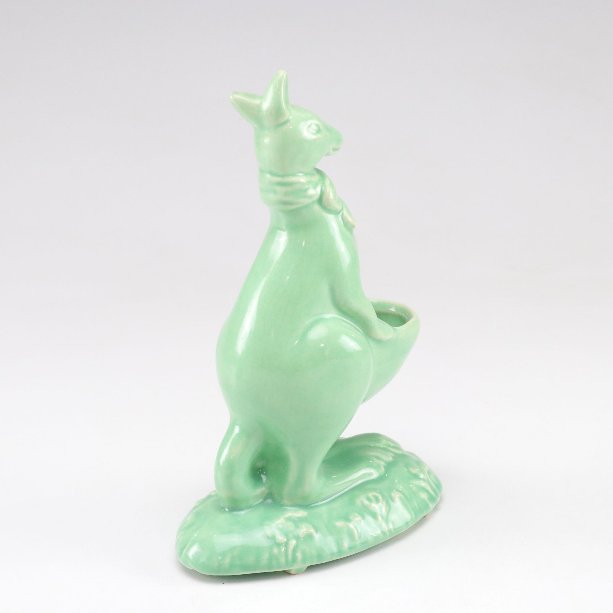 Ceramic Kangaroo, Pig & German Boy Planters, Mid-20th Century