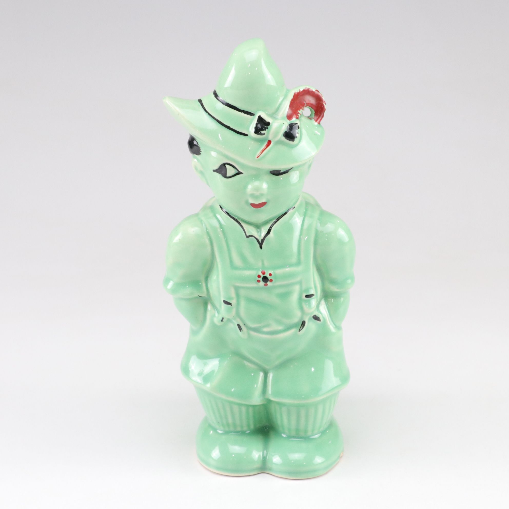 Ceramic Kangaroo, Pig & German Boy Planters, Mid-20th Century