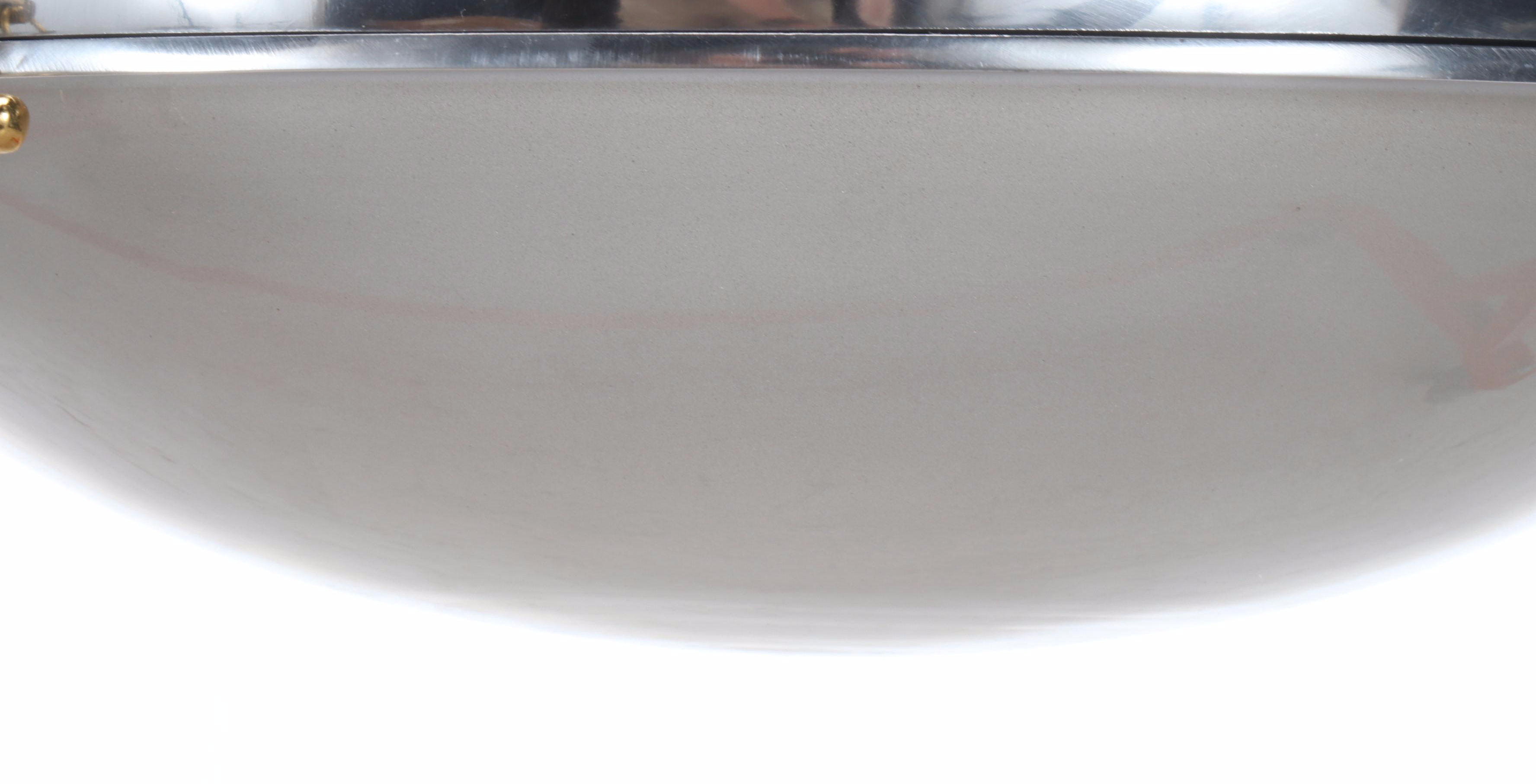 Large Nautical Style Brass and Steel Pendant Work Lights