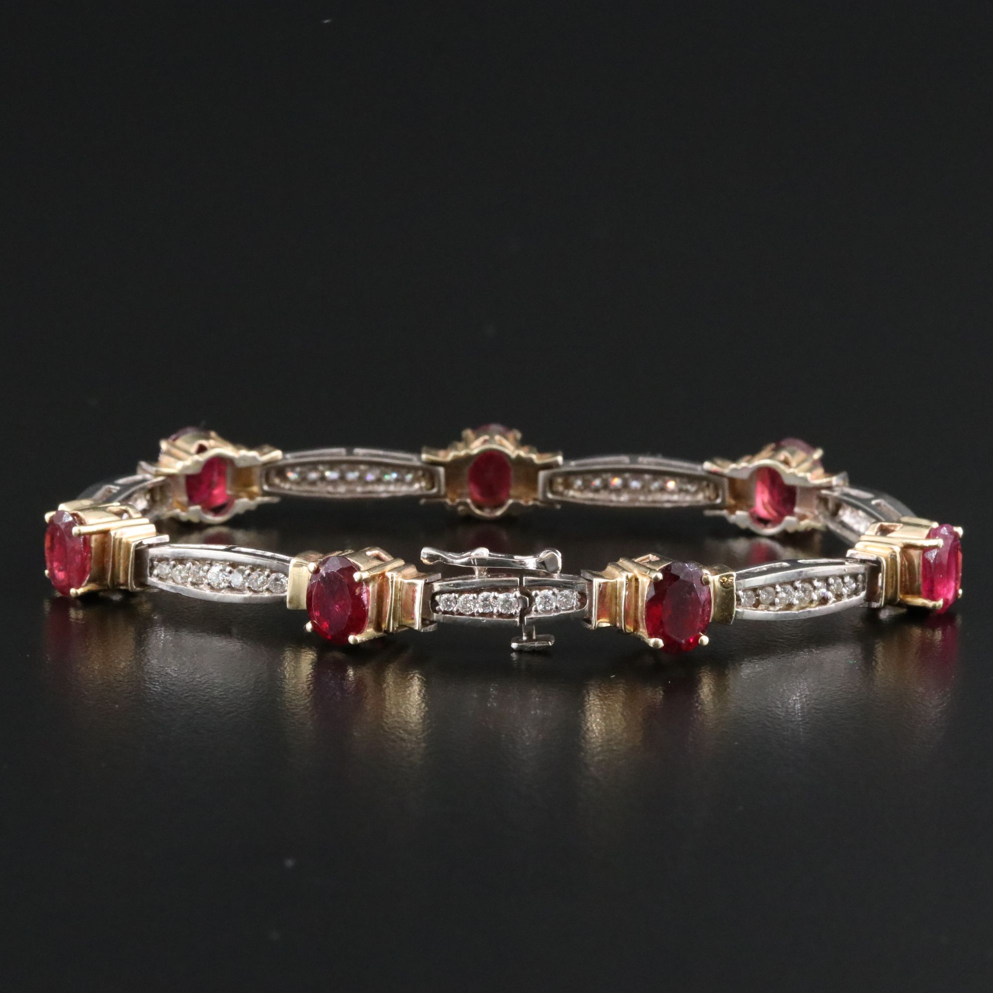 14K Tourmaline and Diamond Bracelet