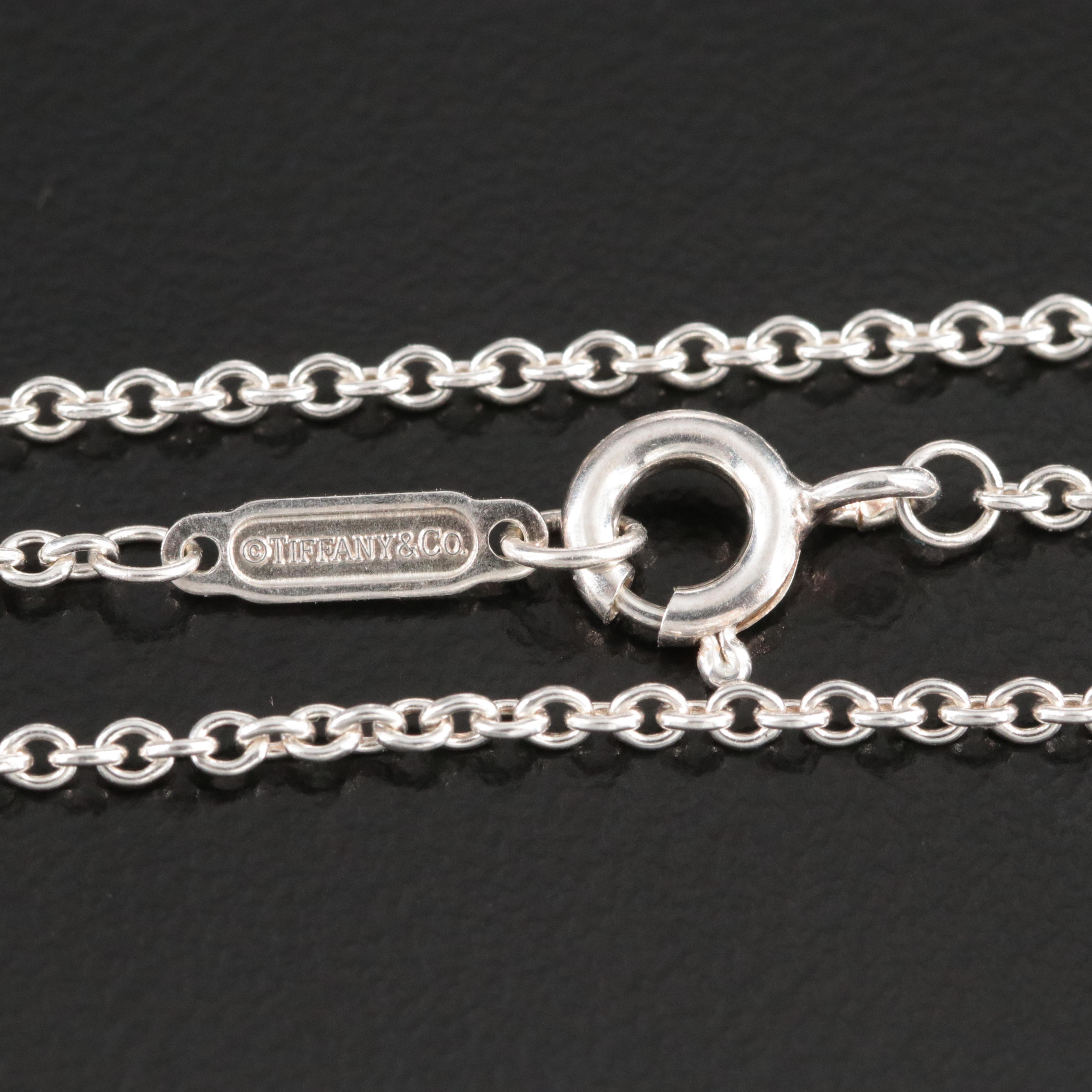 Tiffany & Co. 1837 Sterling Circle Pendant Necklace