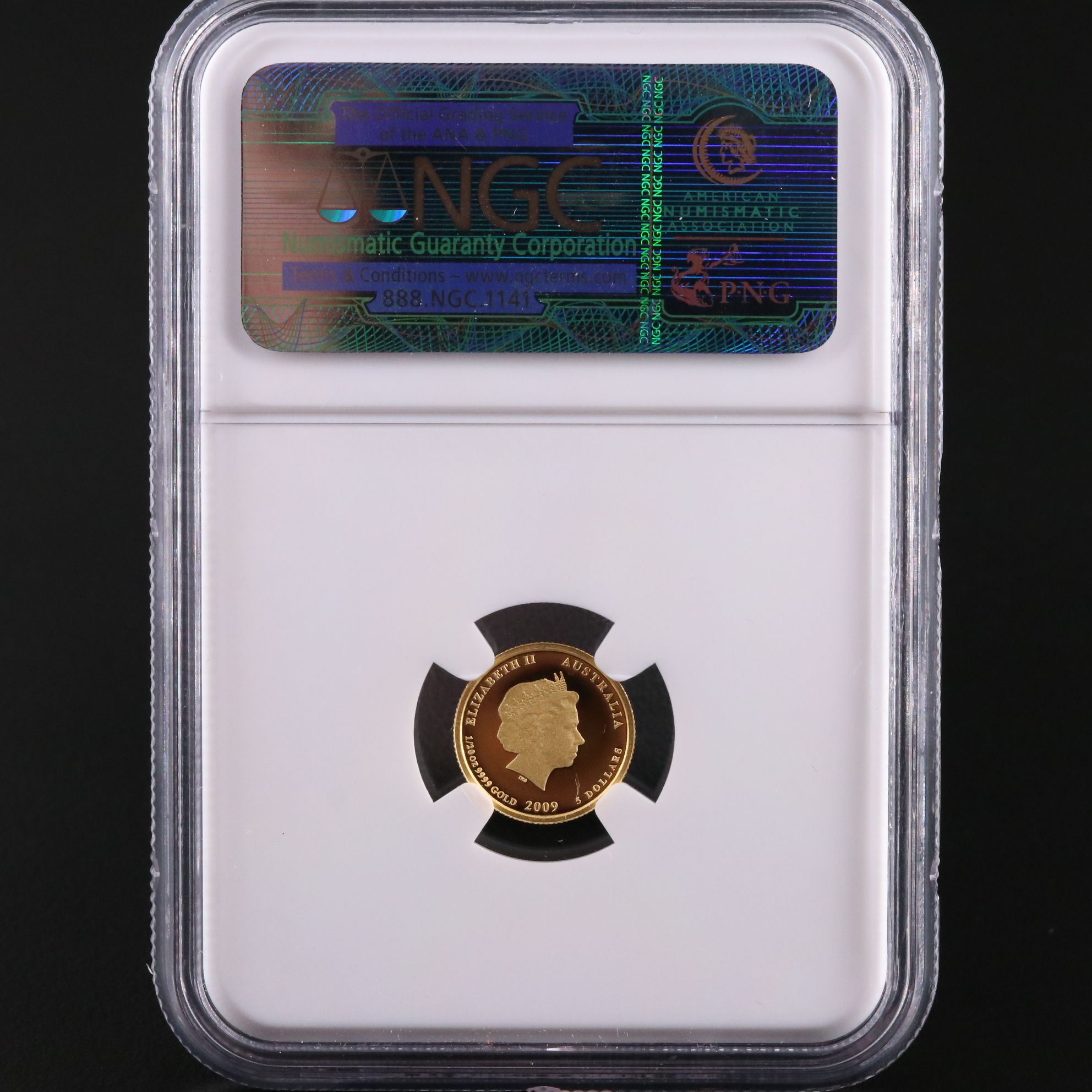 NGC Graded PF69 Ultra Cameo 2009P Australia $5 1995 Kookaburra Gold Coin