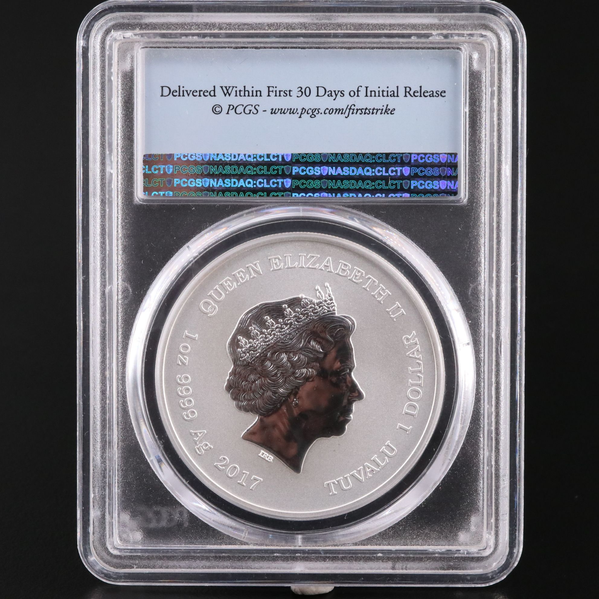 PCGS Graded MS69 2017 Tuvalu $1 Spider-Man Silver Coin