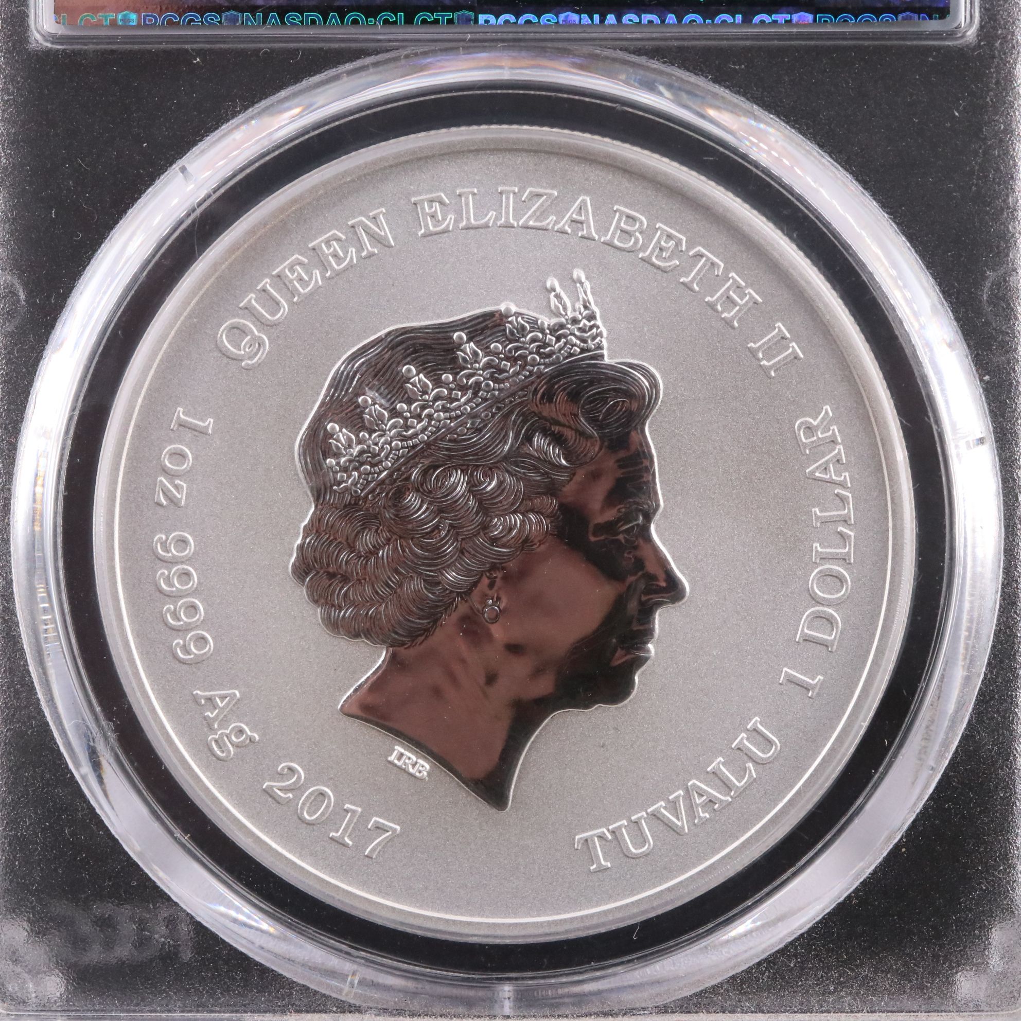 PCGS Graded MS69 2017 Tuvalu $1 Spider-Man Silver Coin