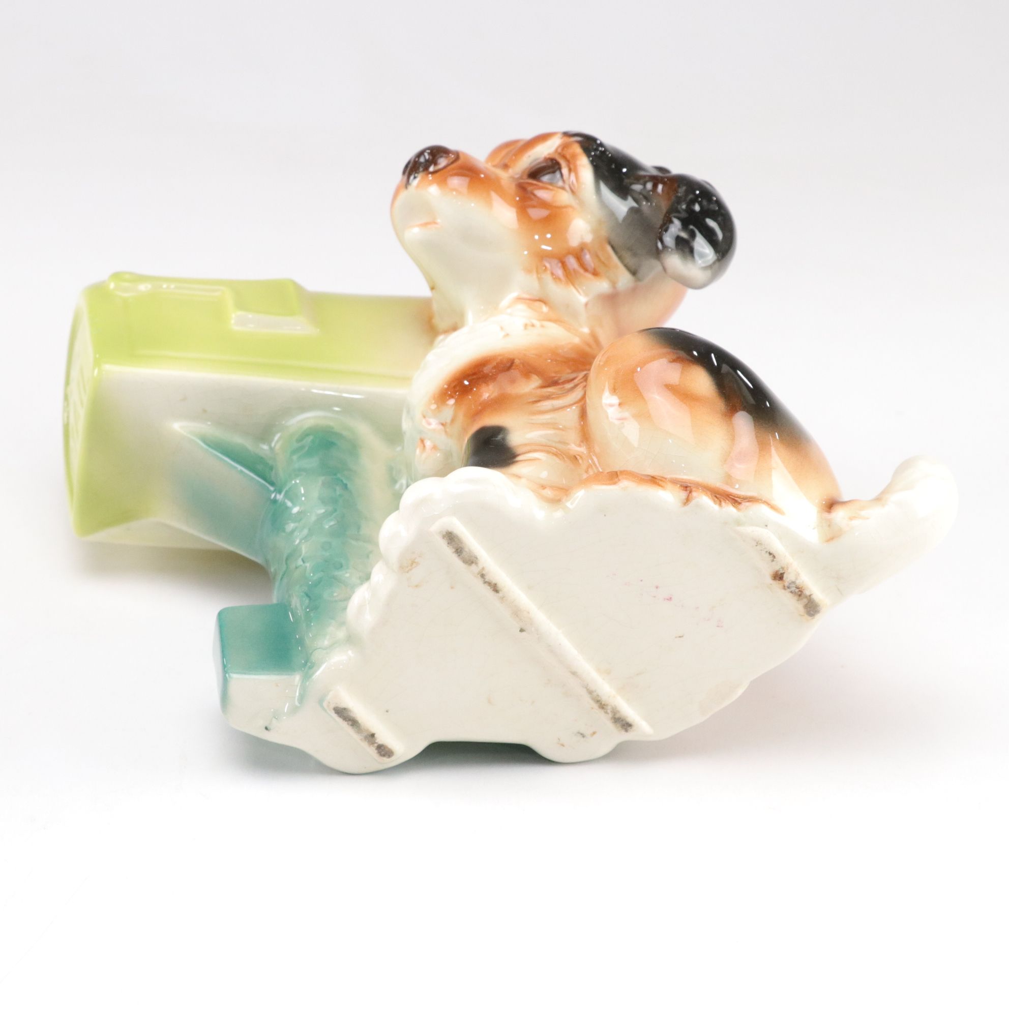 Three Ceramic Dog Figural Planters, Mid-20th Century