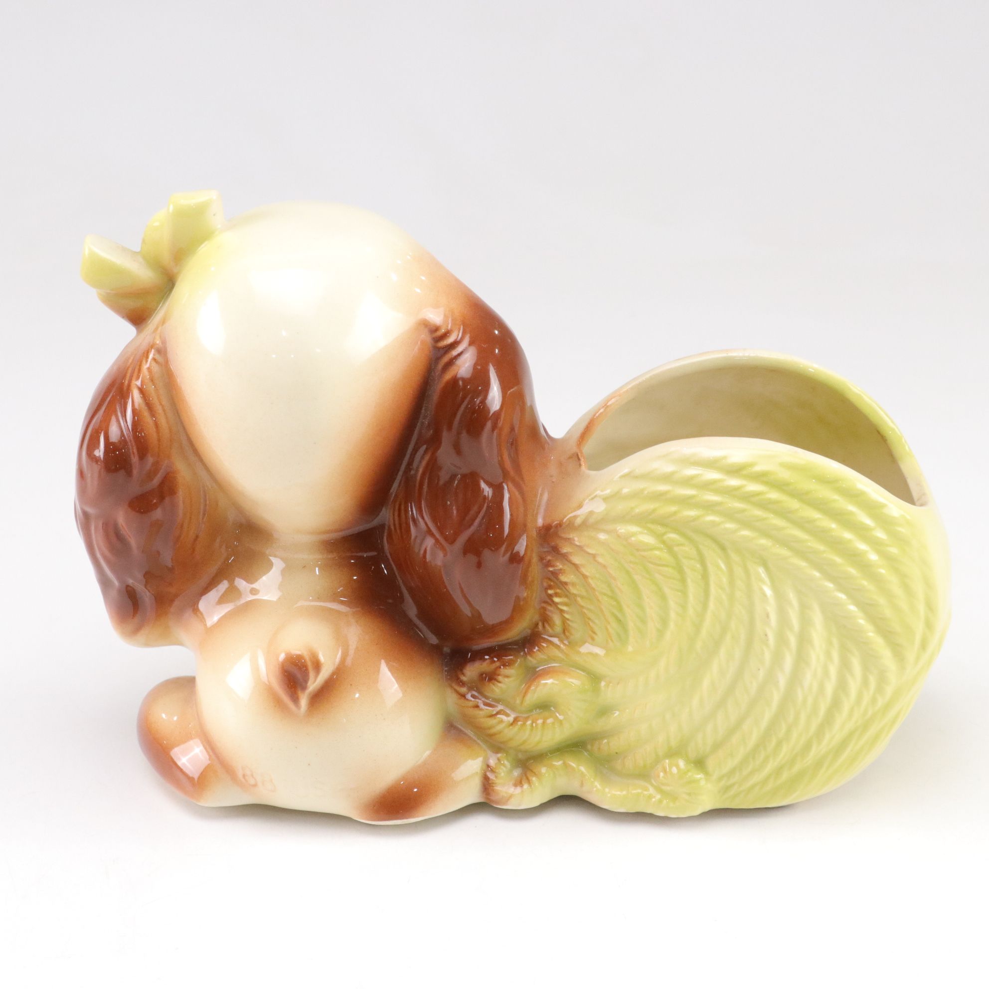 Three Ceramic Dog Figural Planters, Mid-20th Century