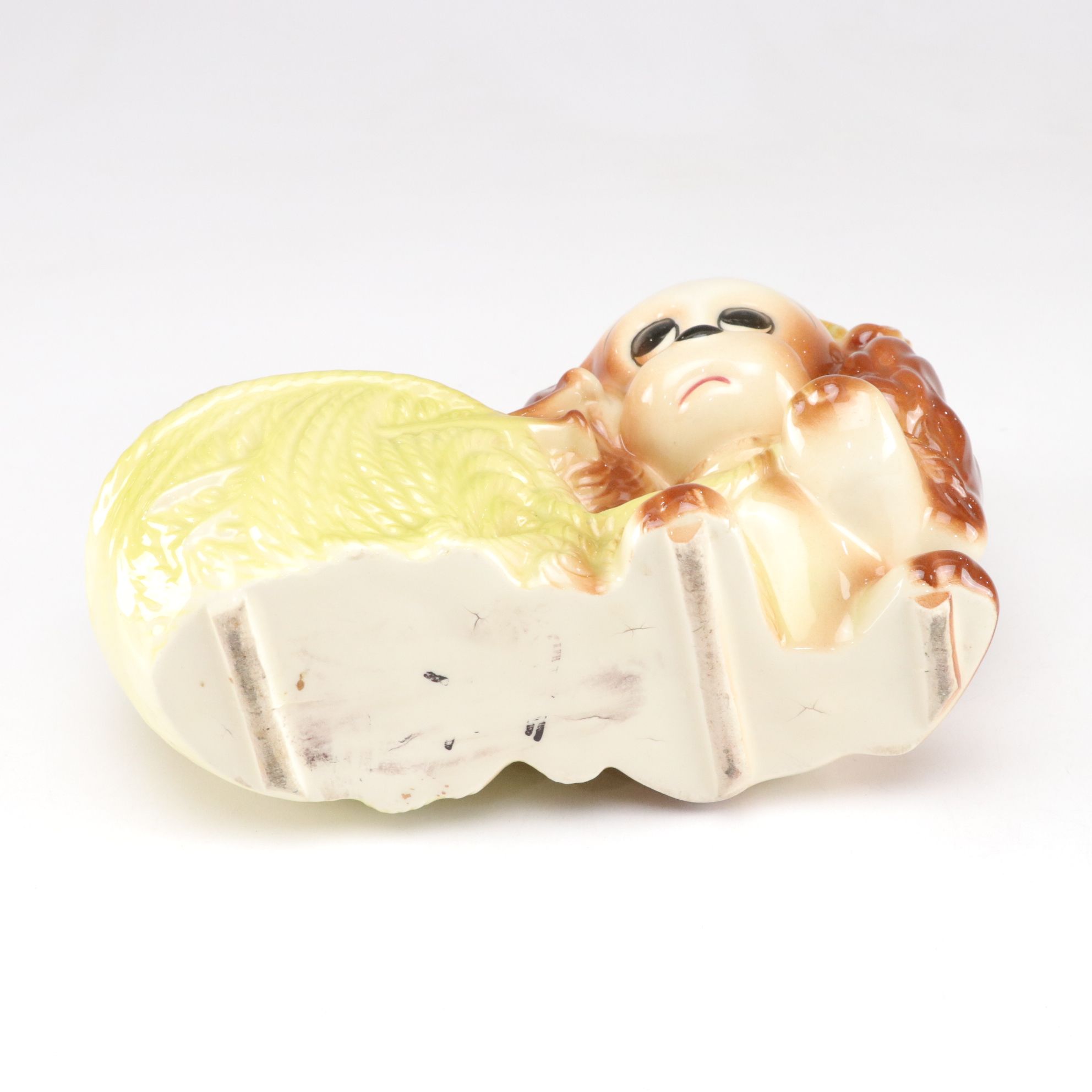 Three Ceramic Dog Figural Planters, Mid-20th Century