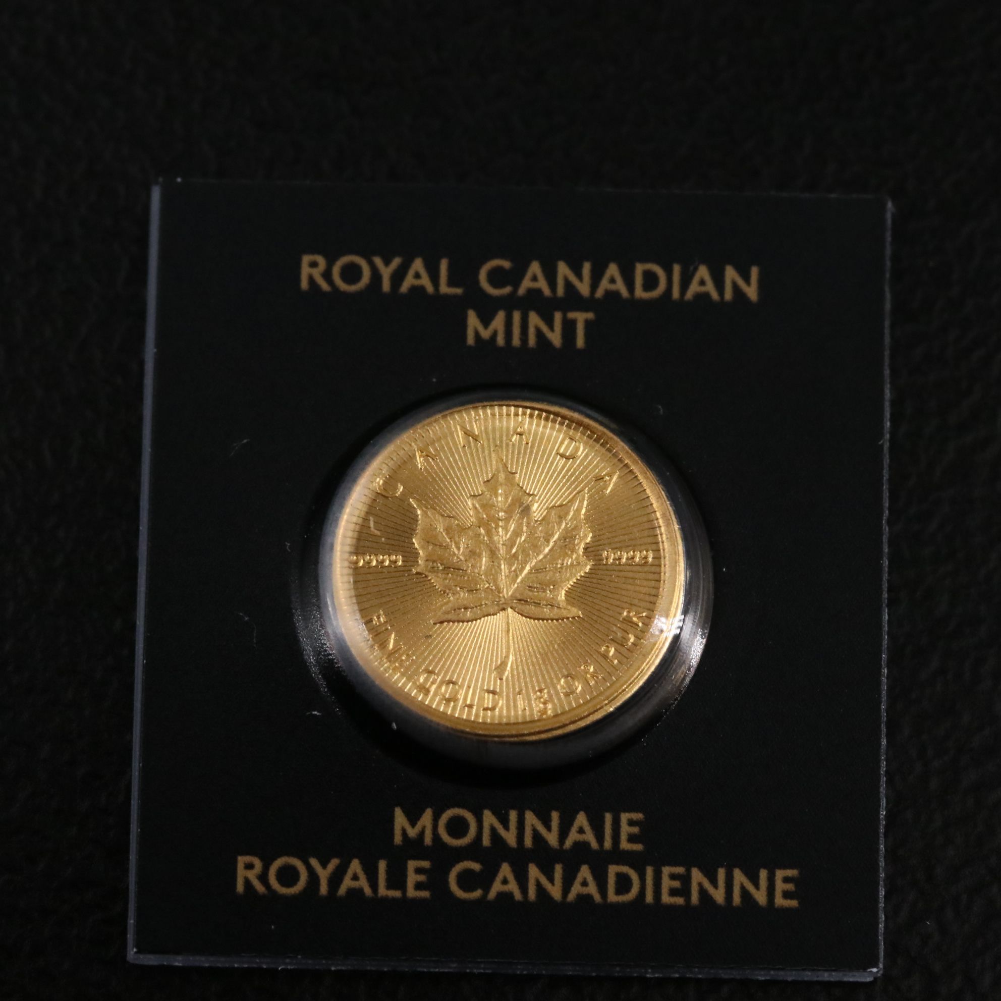 2023 Canada Fifty Cents One Gram Gold Maple Leaf Coin