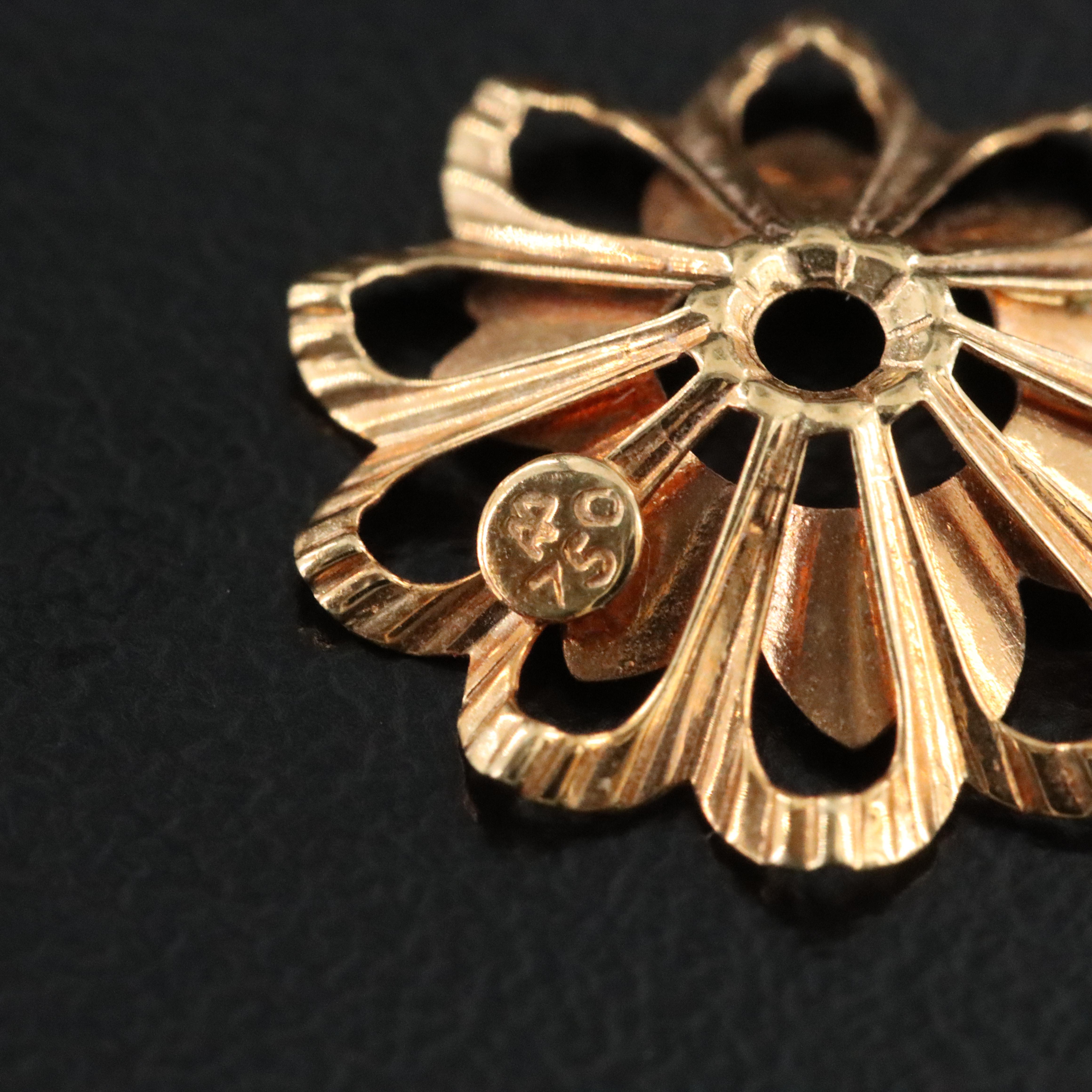 18K Flower Earring Enhancers