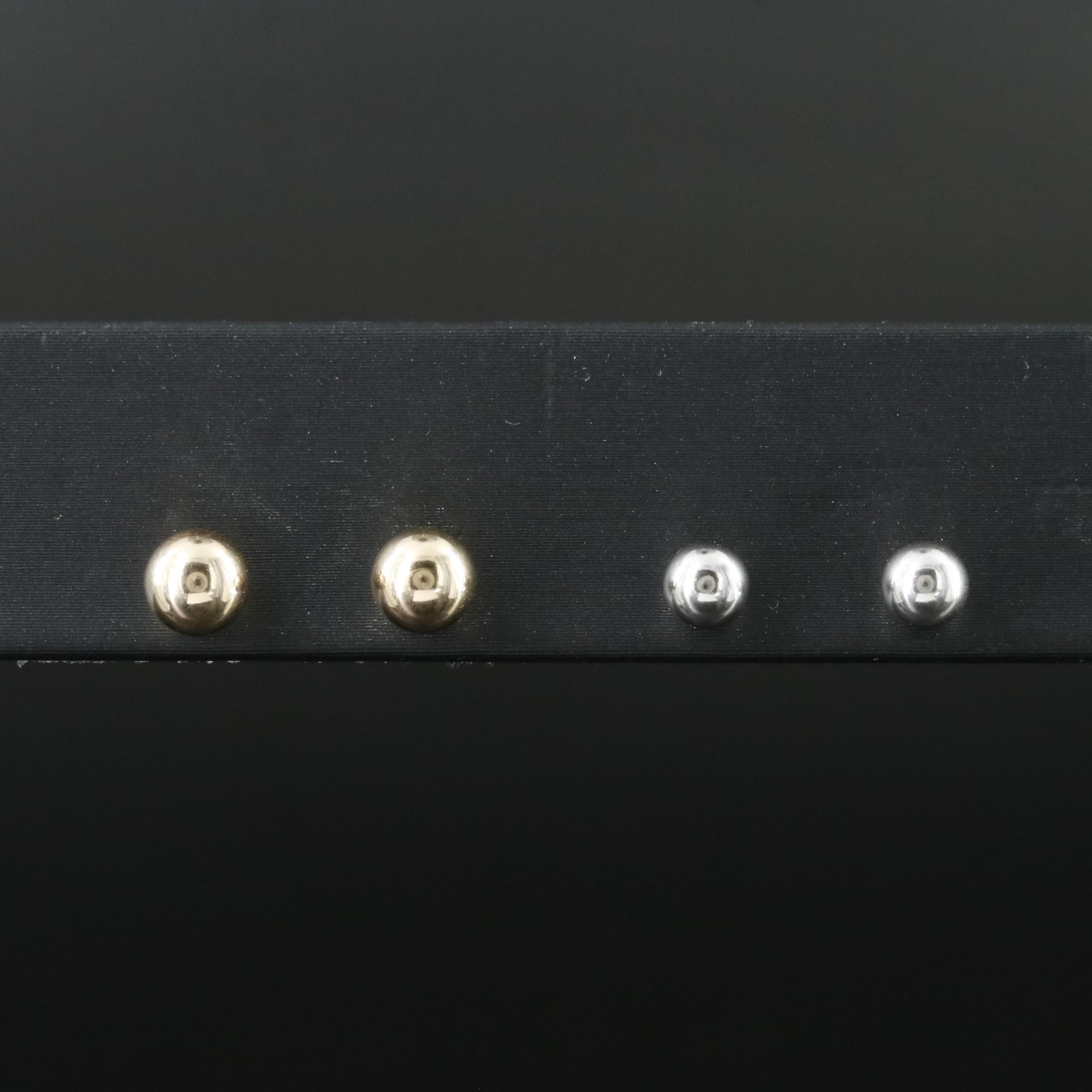 14K Bead Stud Earrings