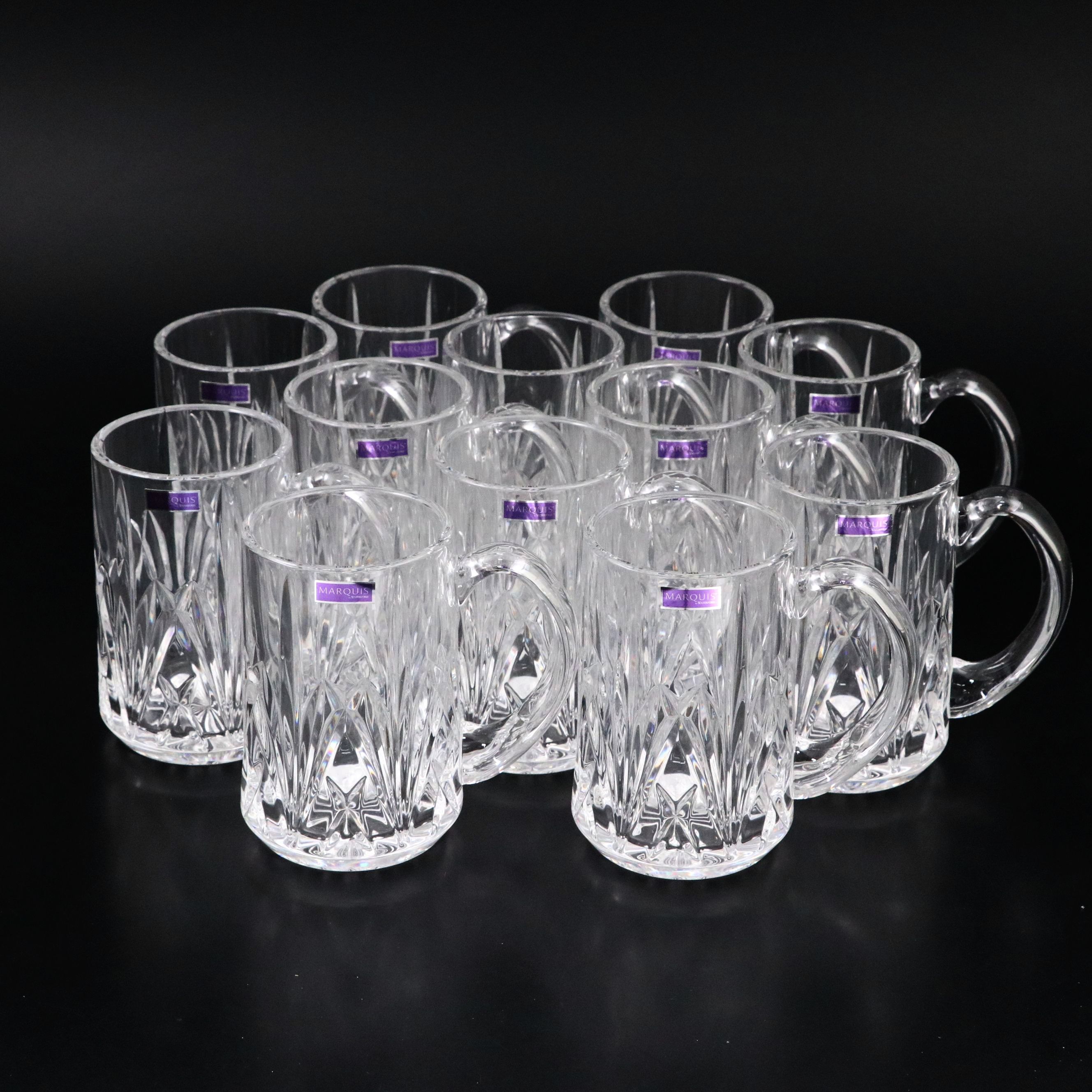 Marquis by Waterford "Brookside" Crystal Beer Steins
