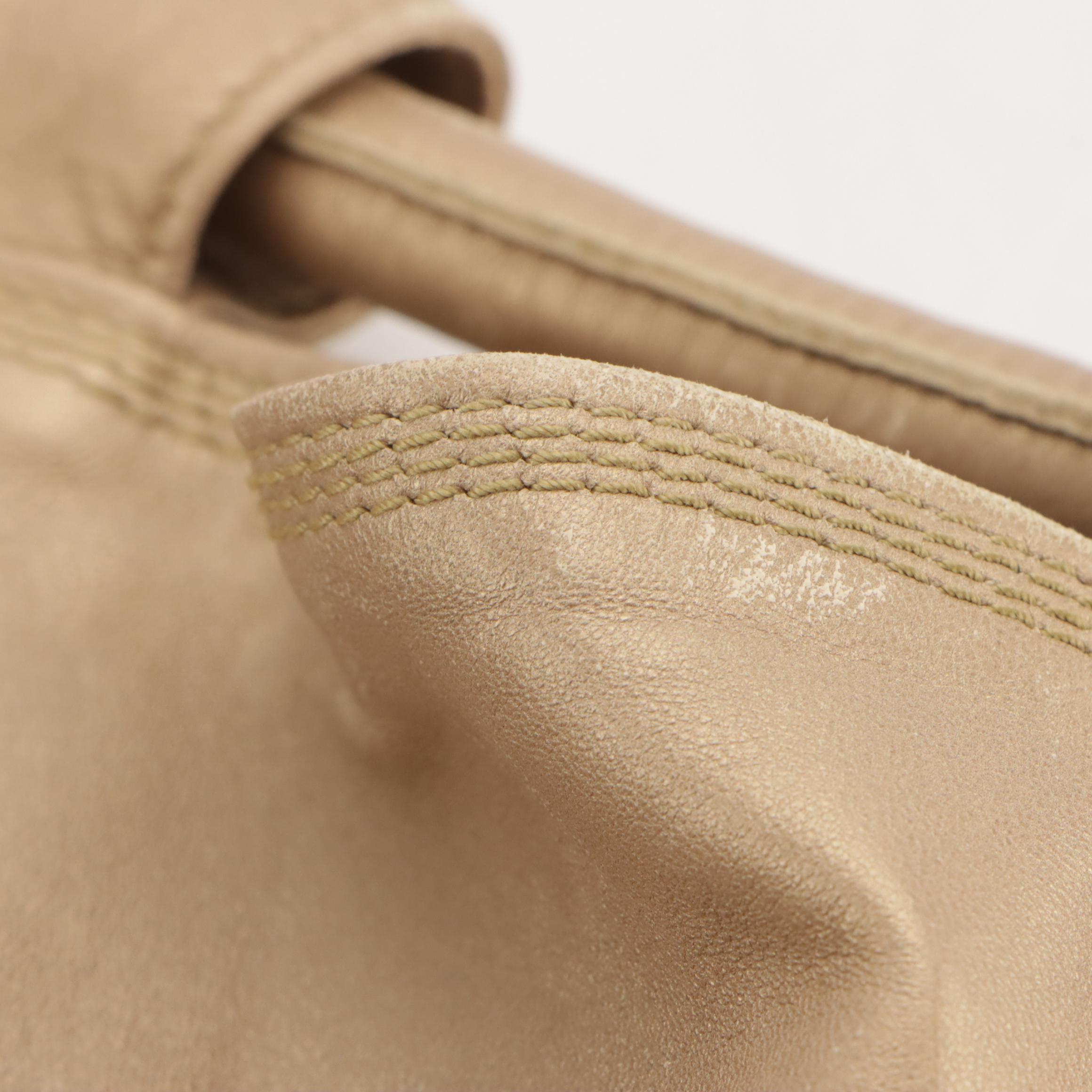 Loewe Aire Handbag in Anagram Embossed Metallic Gold Nappa Leather