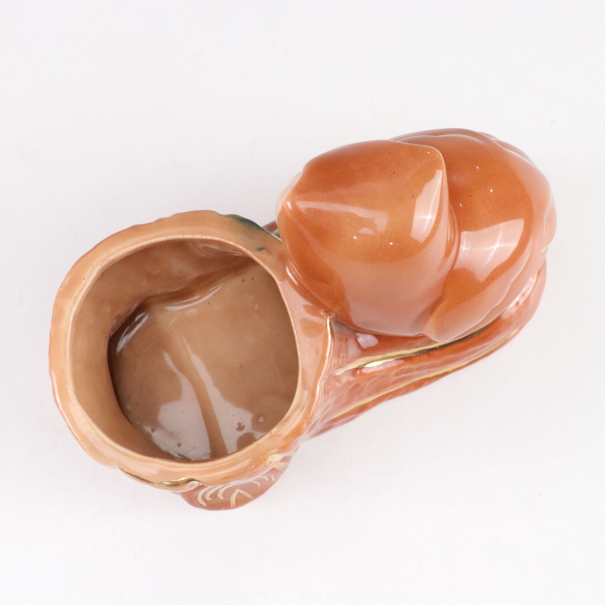 Ceramic Owl, Goat & Donkey with Cart Planters, Mid-20th Century