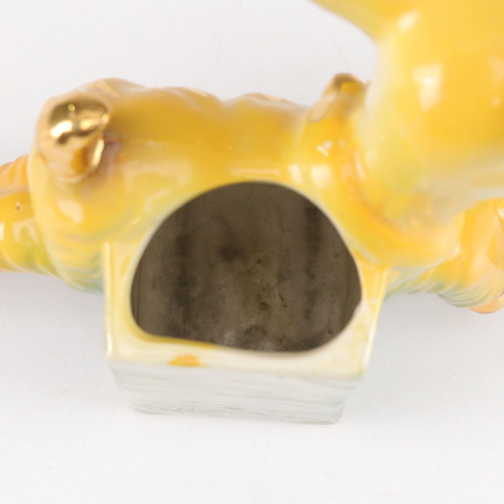 Ceramic Owl, Goat & Donkey with Cart Planters, Mid-20th Century