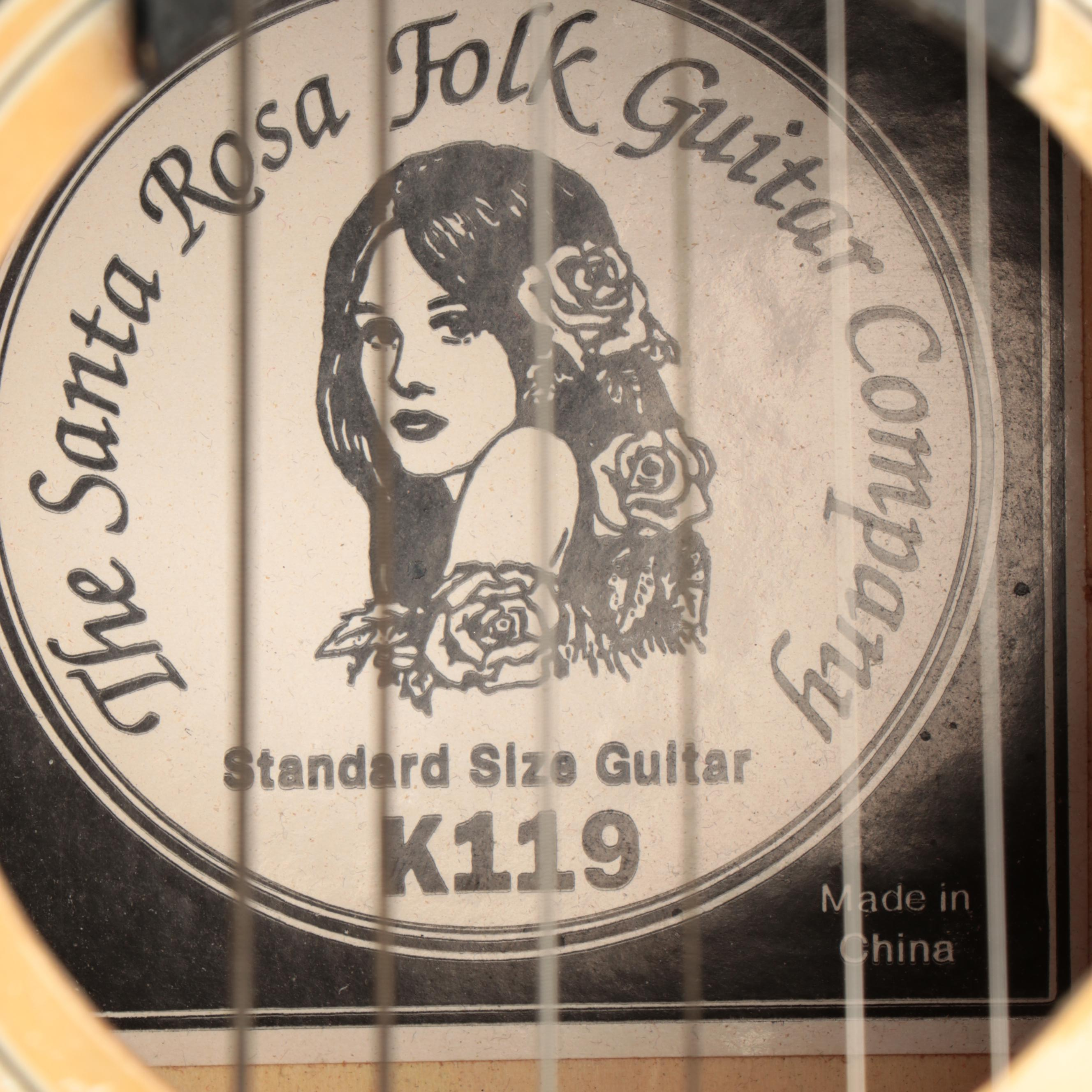 The Santa Rosa Folk Guitar Company Acoustic Guitar