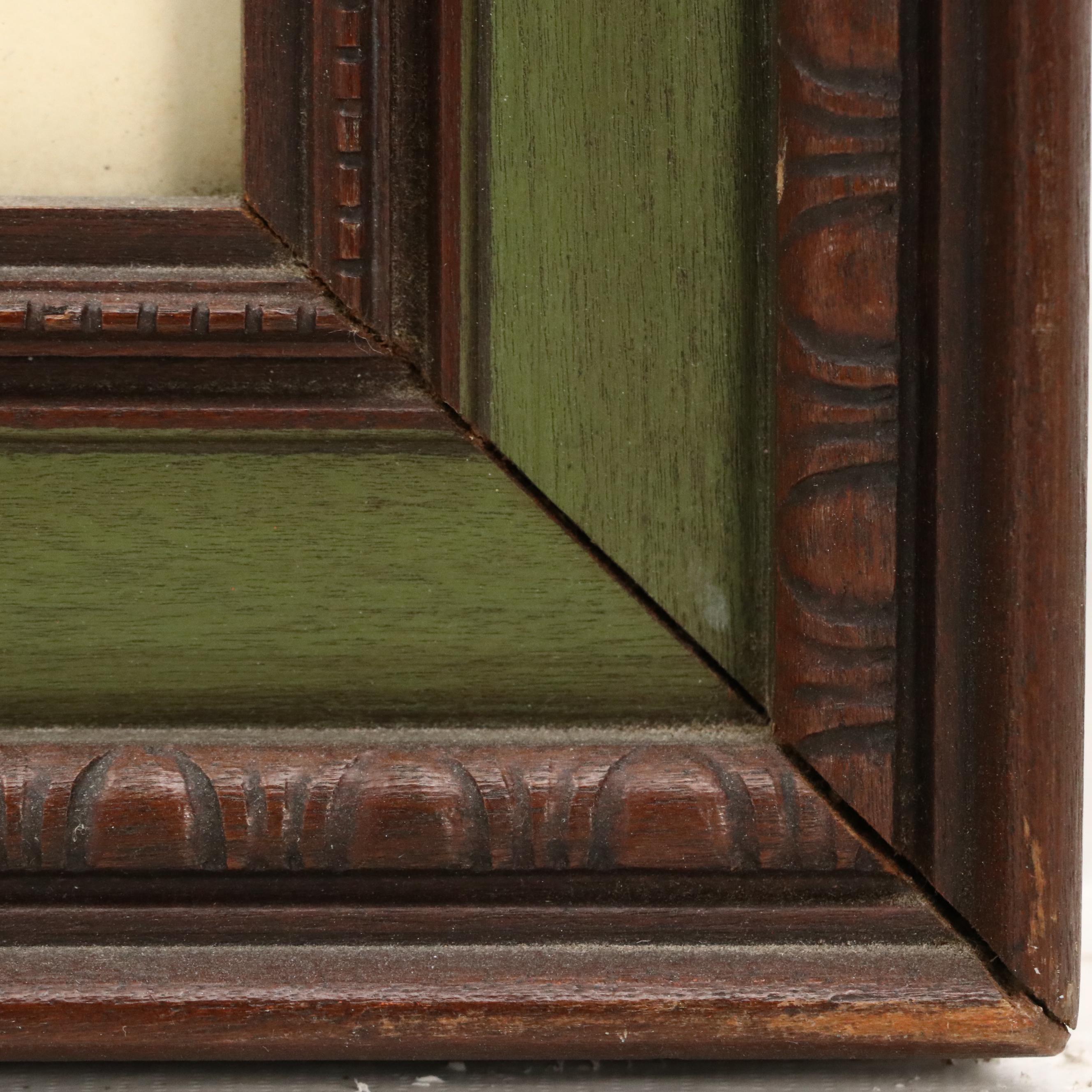 Woodcut Depicting Old World Street Scene, Circa 1974