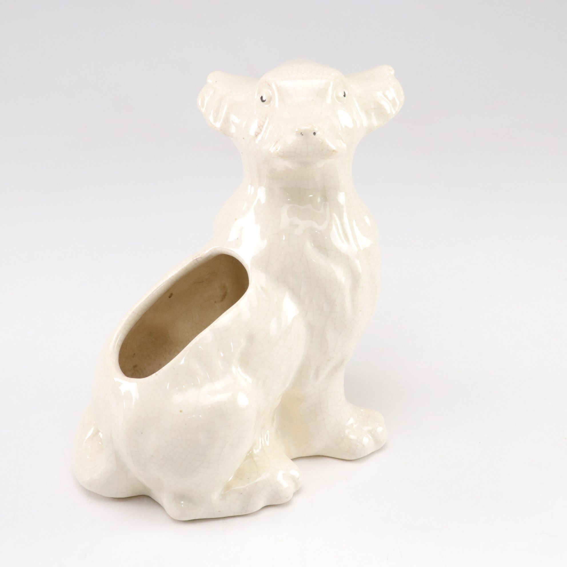 Weller Three-Headed Dog and Black Sheep Ceramic Planters,  Mid-20th Century