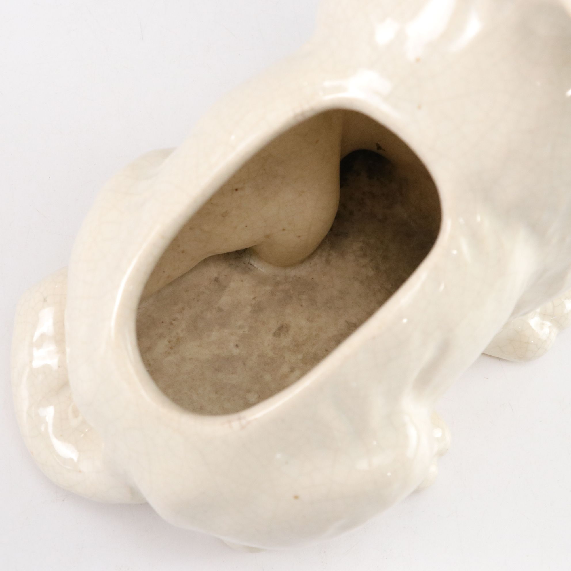 Weller Three-Headed Dog and Black Sheep Ceramic Planters,  Mid-20th Century