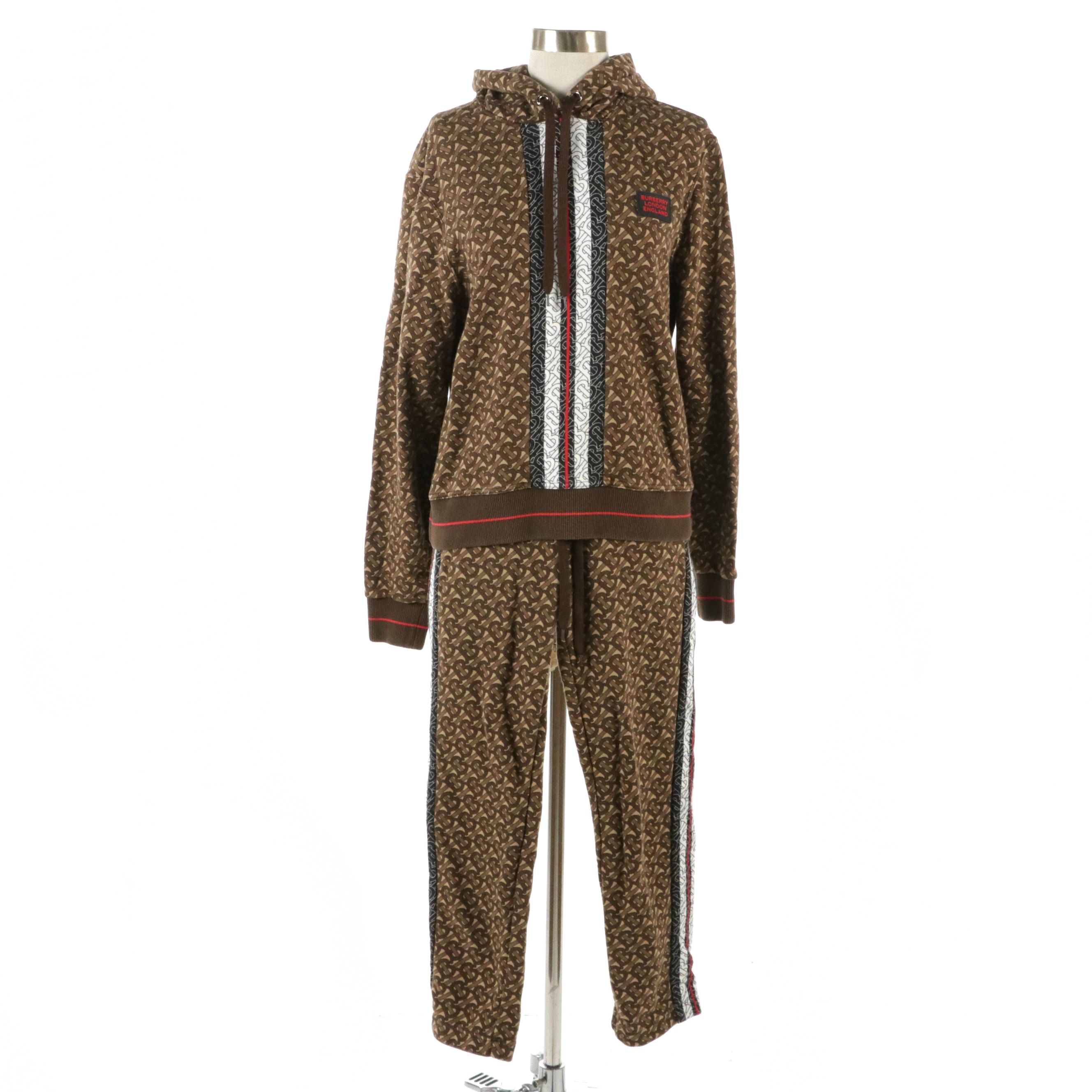 Burberry London Monogram Logo Cotton Tracksuit