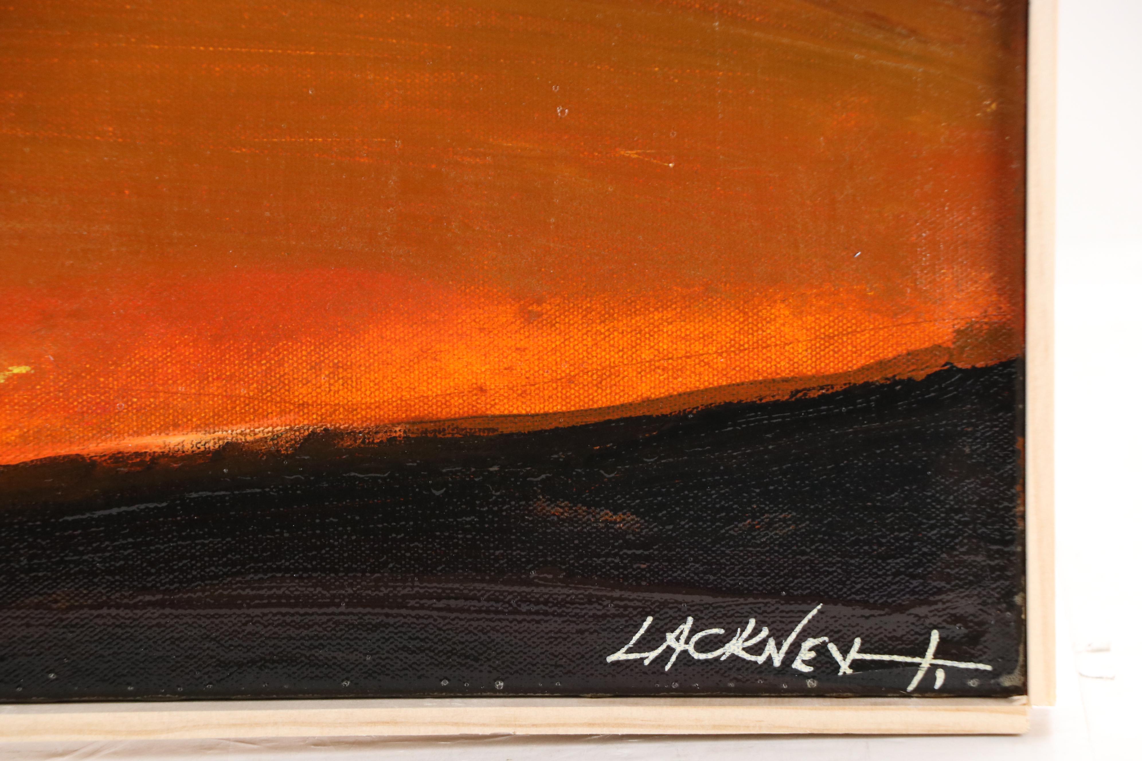 Robert Lackney Acrylic Painting "Morning Prayers," 21st Century