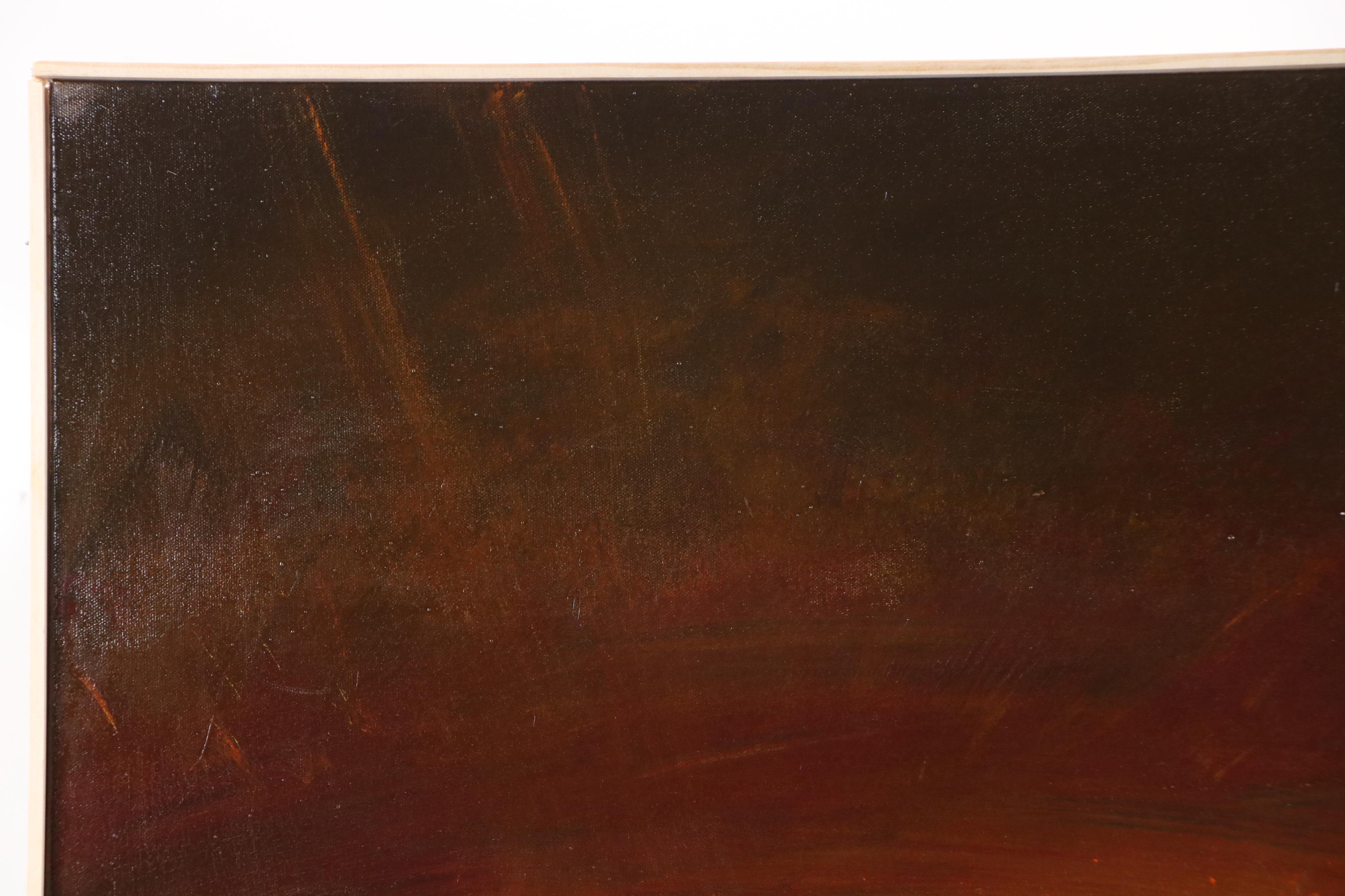 Robert Lackney Acrylic Painting "Morning Prayers," 21st Century