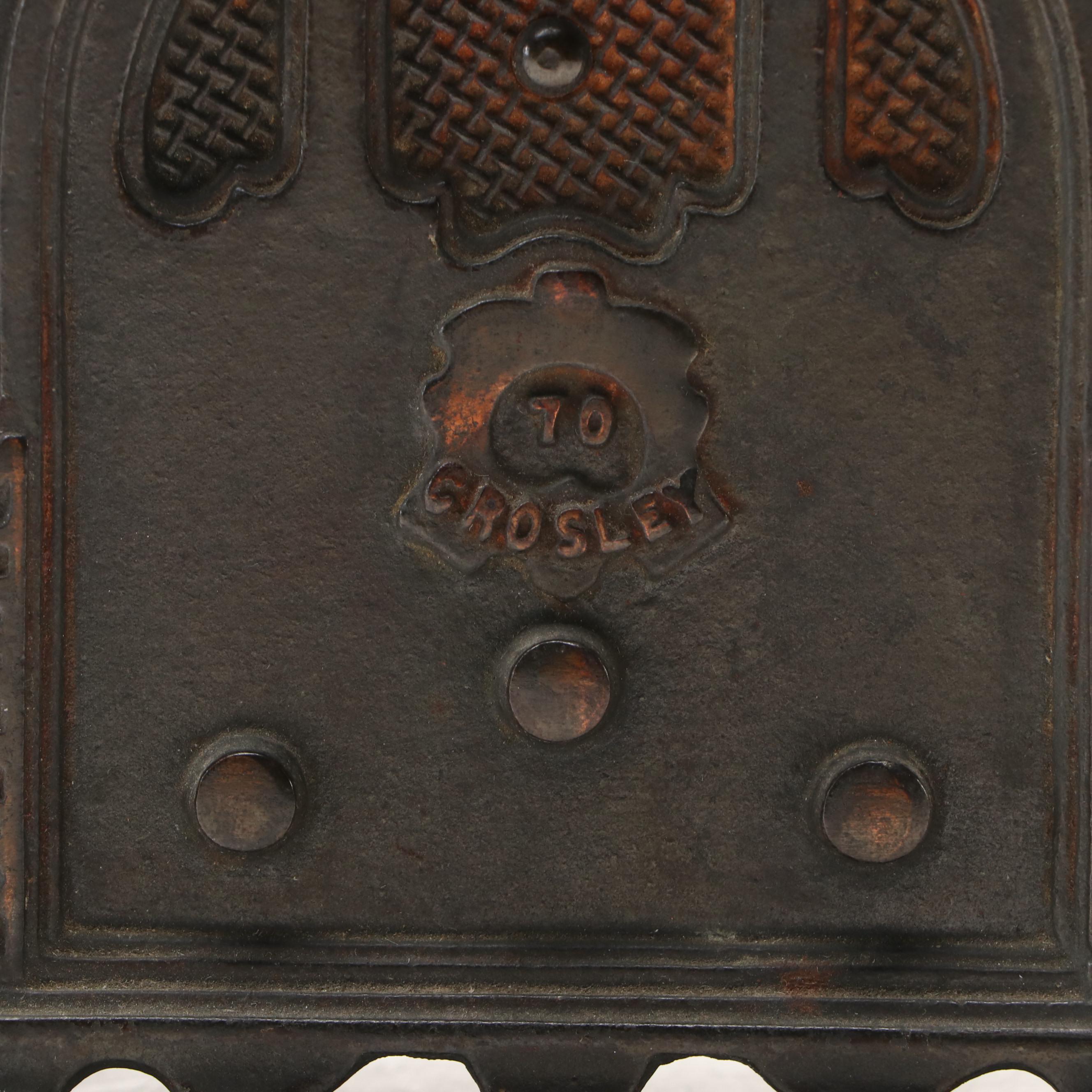 Kenton Crosley Tube Radio Tombstone Cast Iron Bank