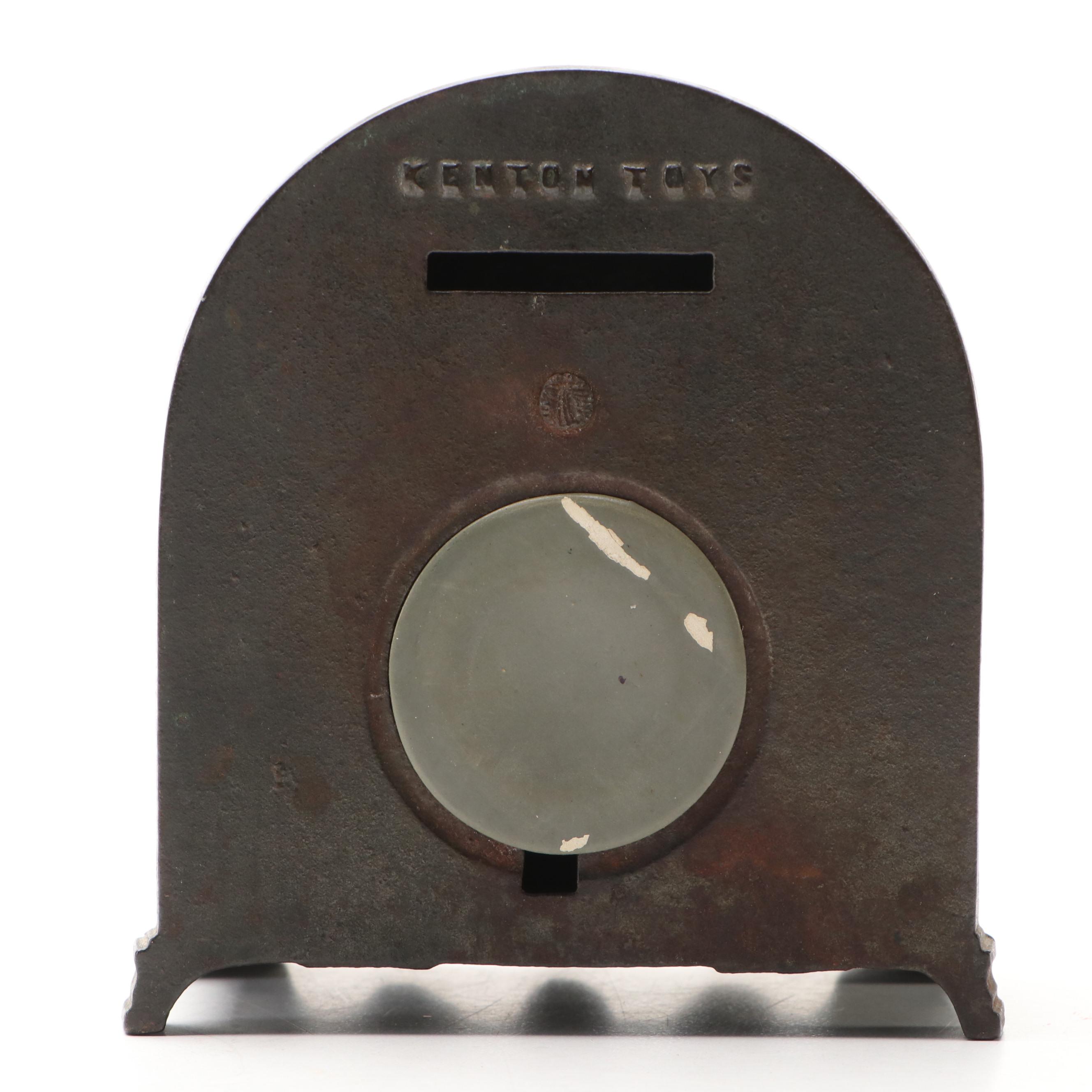 Kenton Crosley Tube Radio Tombstone Cast Iron Bank