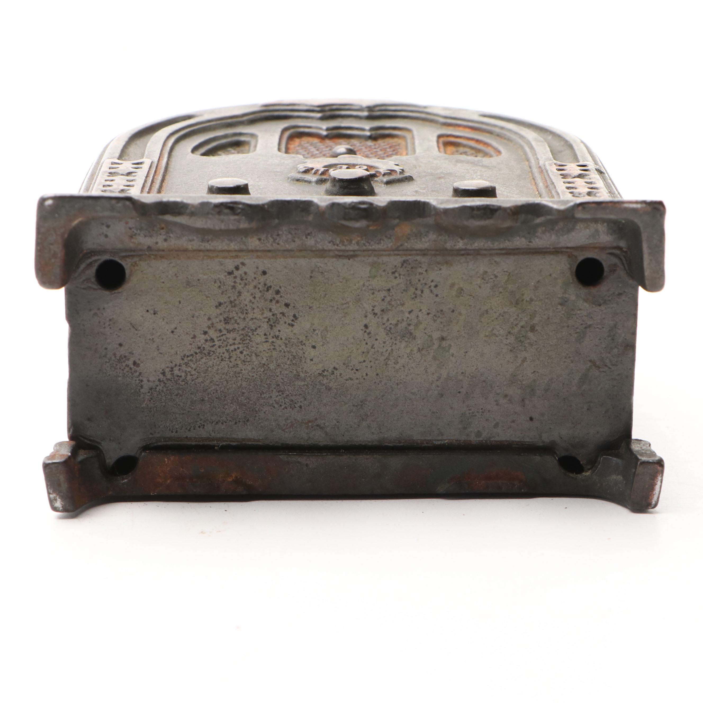 Kenton Crosley Tube Radio Tombstone Cast Iron Bank