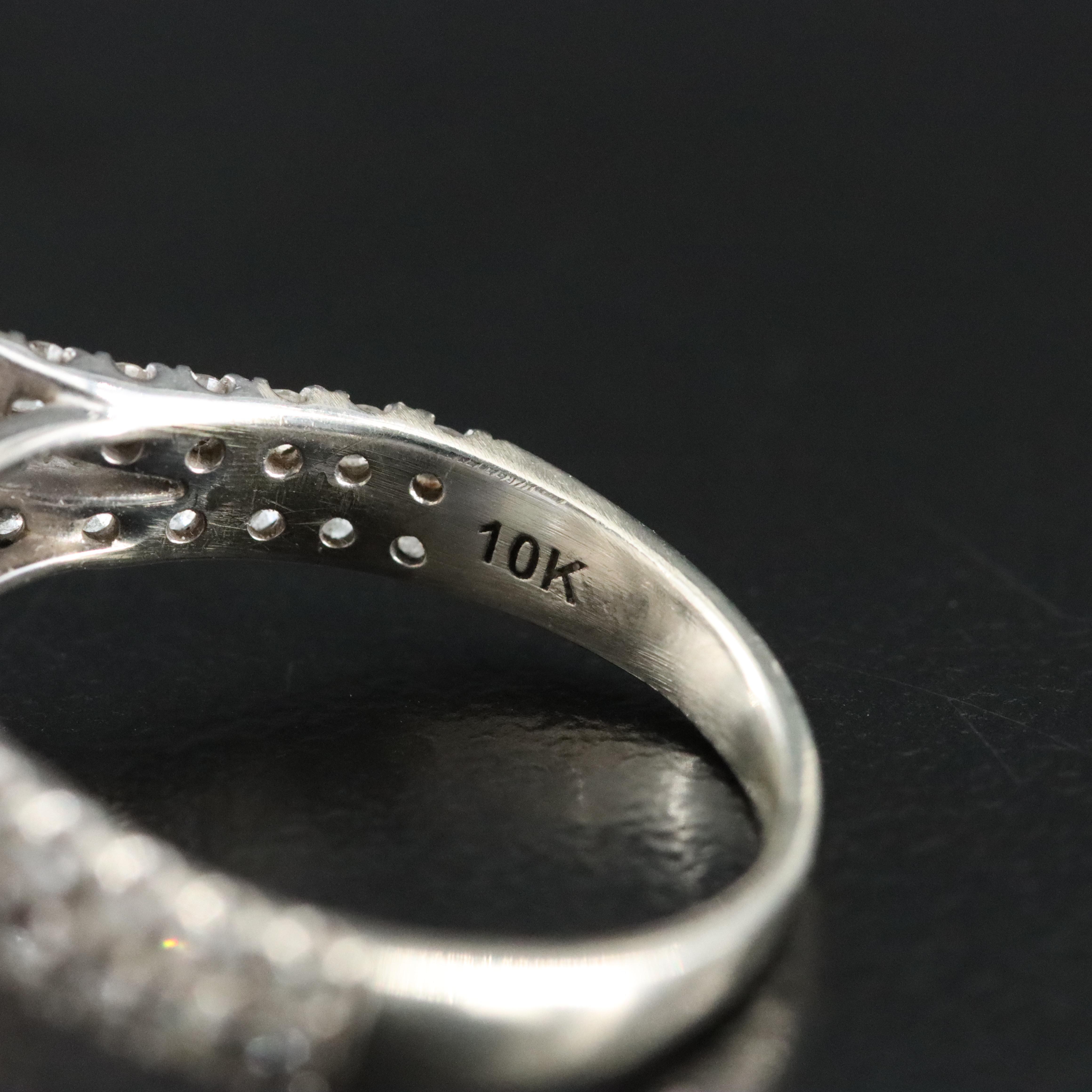 10K 1.33 CTW Diamond Halo Ring