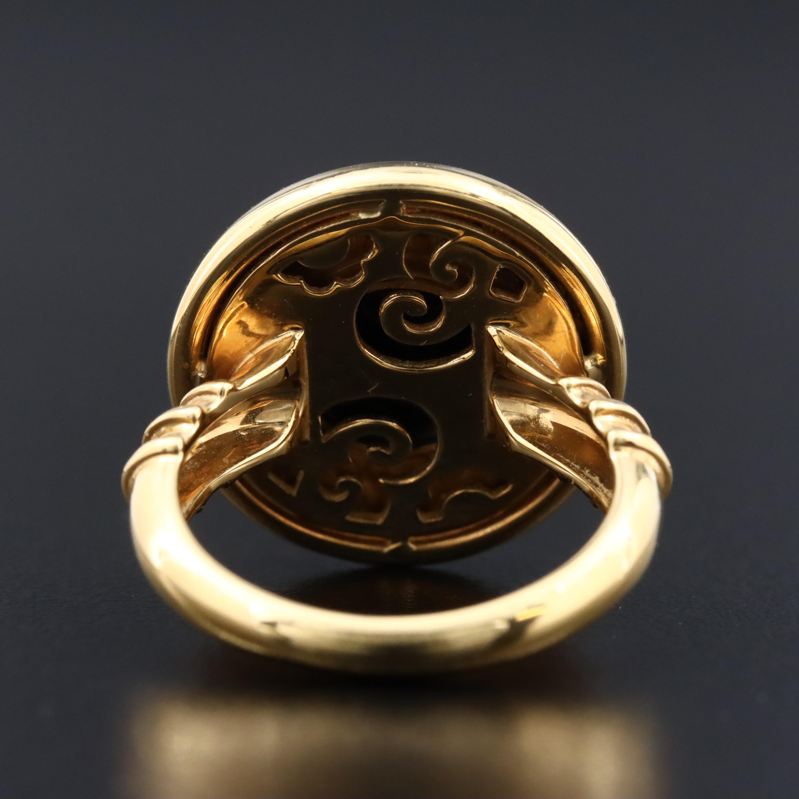 Carrera y Carrera Musica 18K Black Onyx Inlay Ring