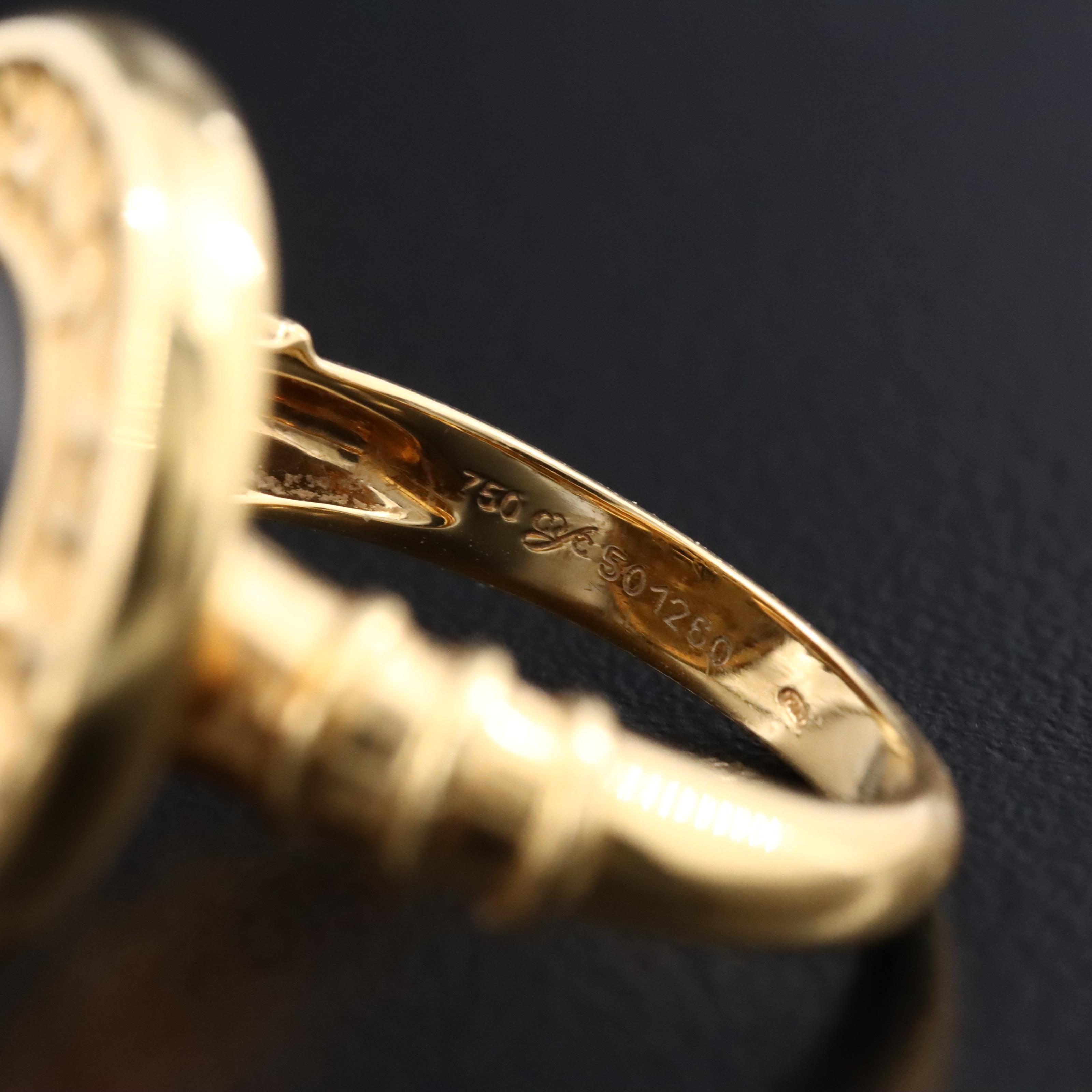 Carrera y Carrera Musica 18K Black Onyx Inlay Ring