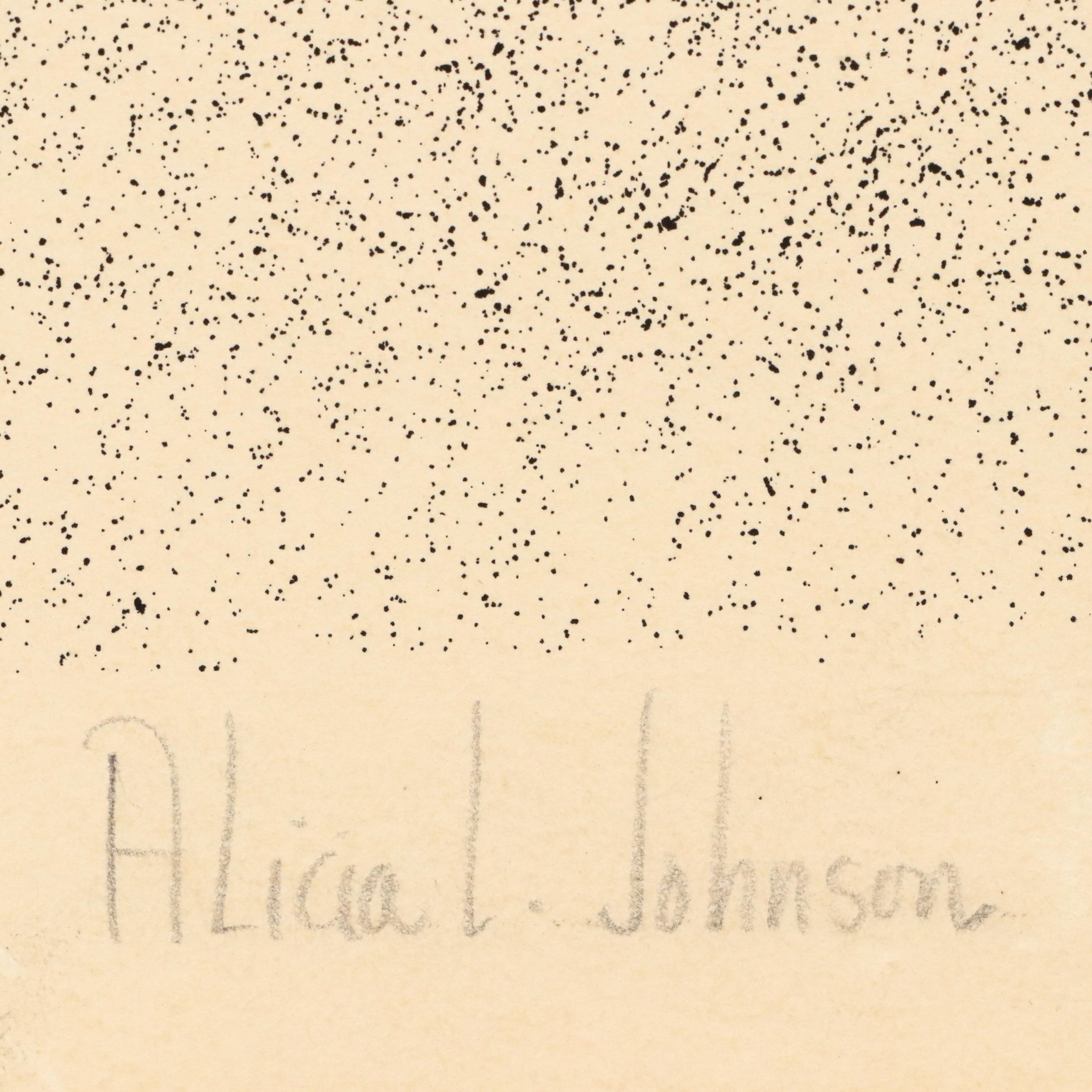 Alicia L. Johnson Lithograph "Golden Sun"