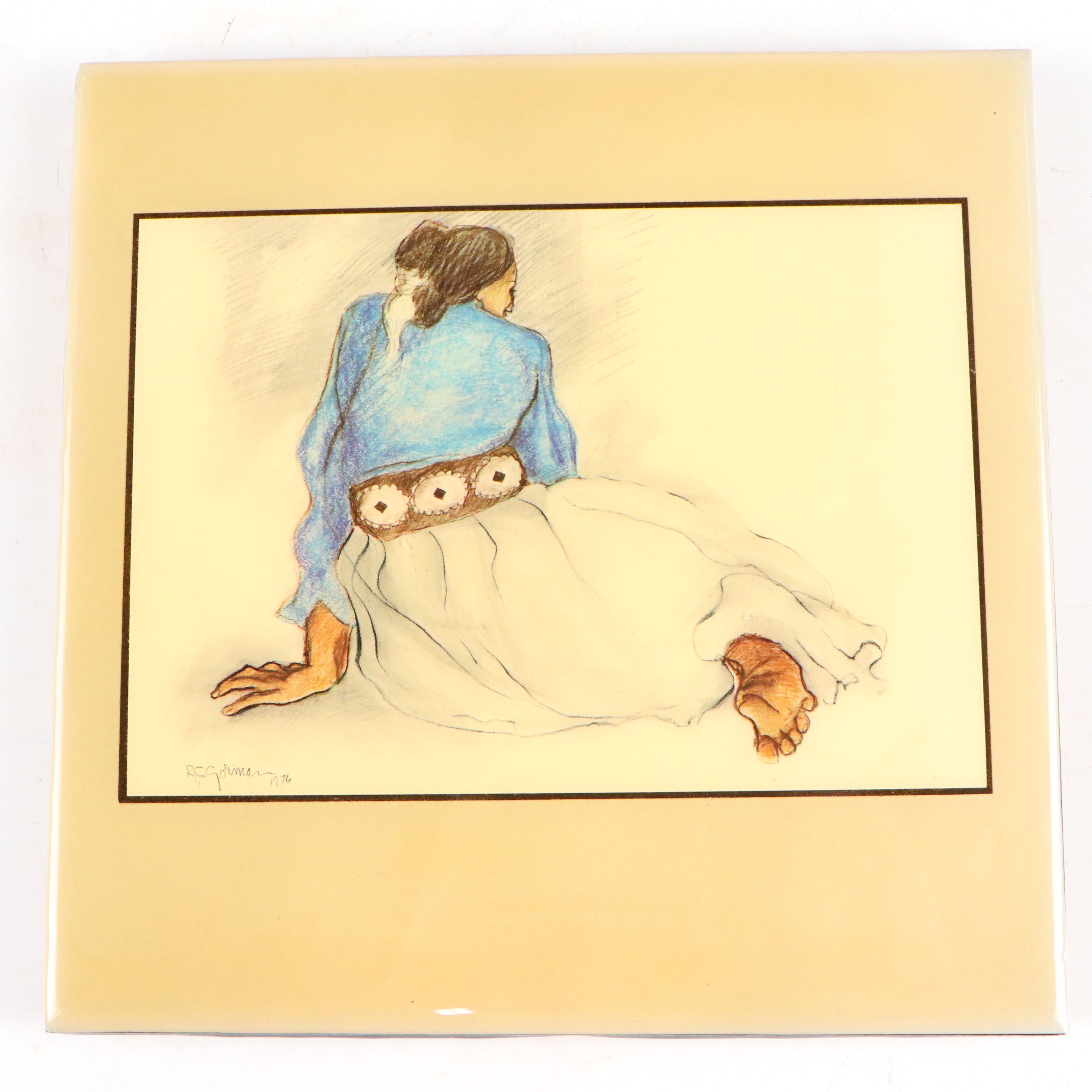 R. C. Gorman "Earth Child" and Other Ceramic Art Tiles