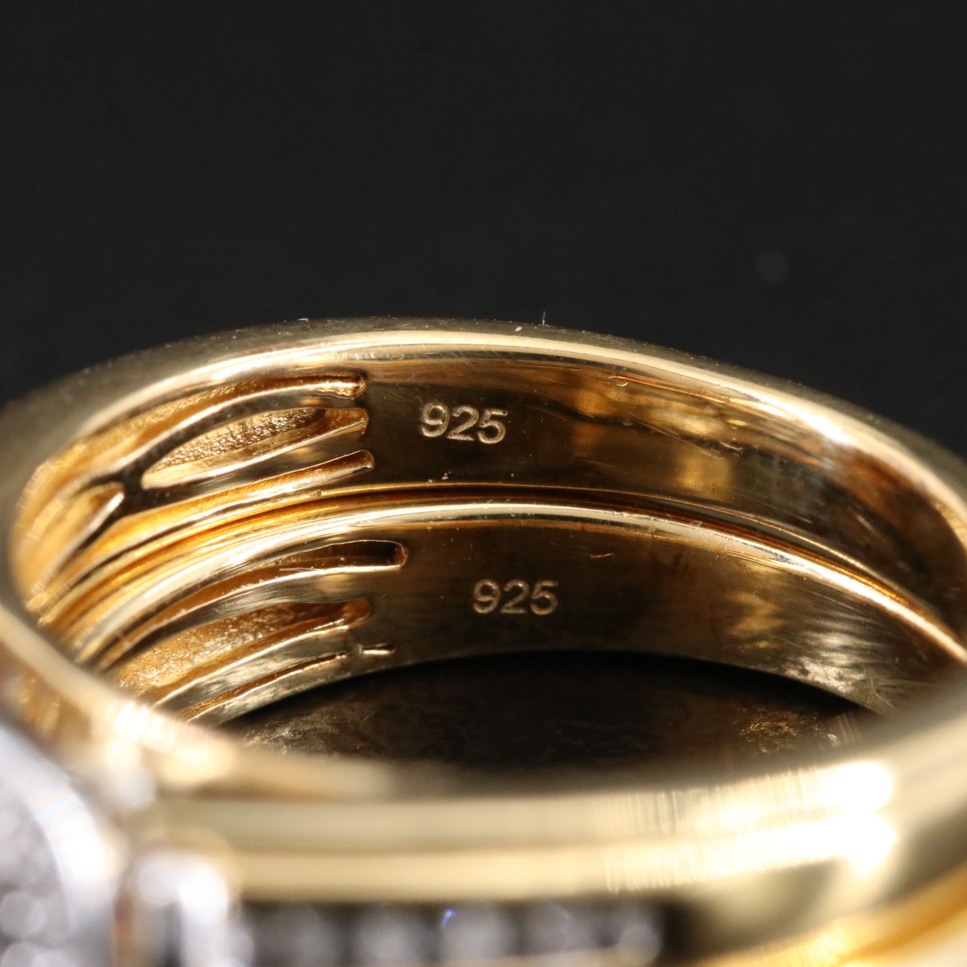 Sterling Diamond Ring Set