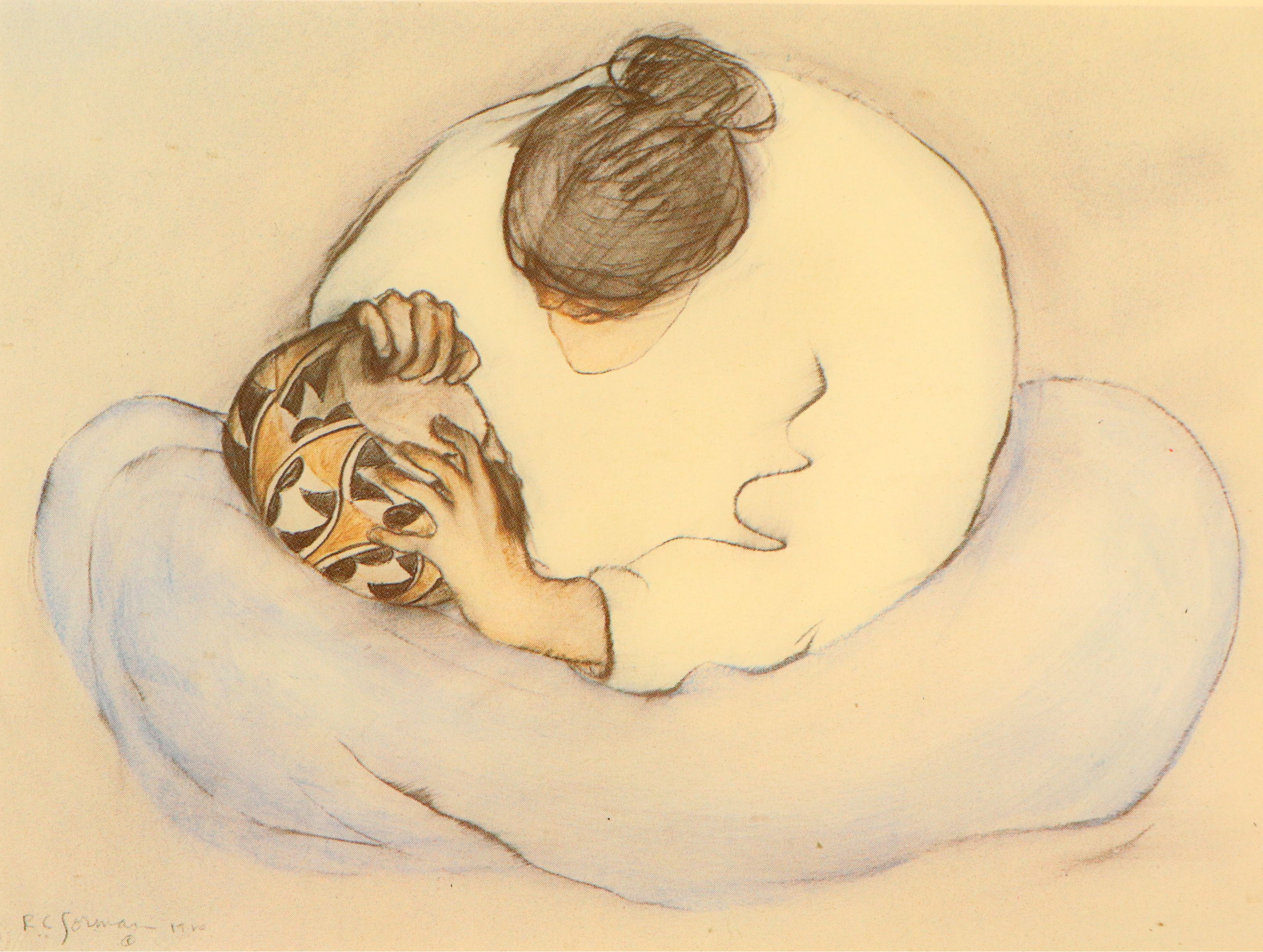 R. C. Gorman "Earth Child" and Other Ceramic Art Tiles