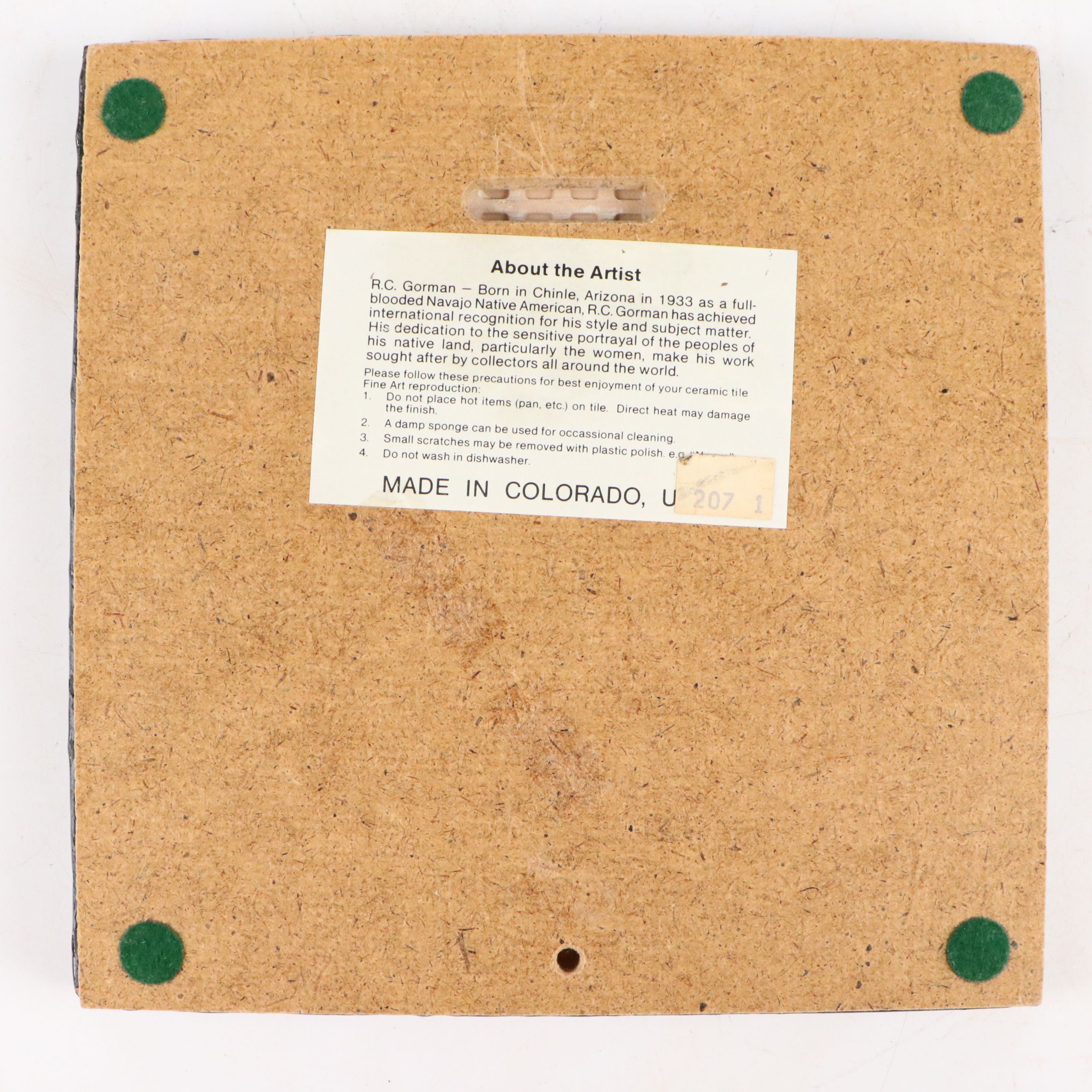 R. C. Gorman "Earth Child" and Other Ceramic Art Tiles