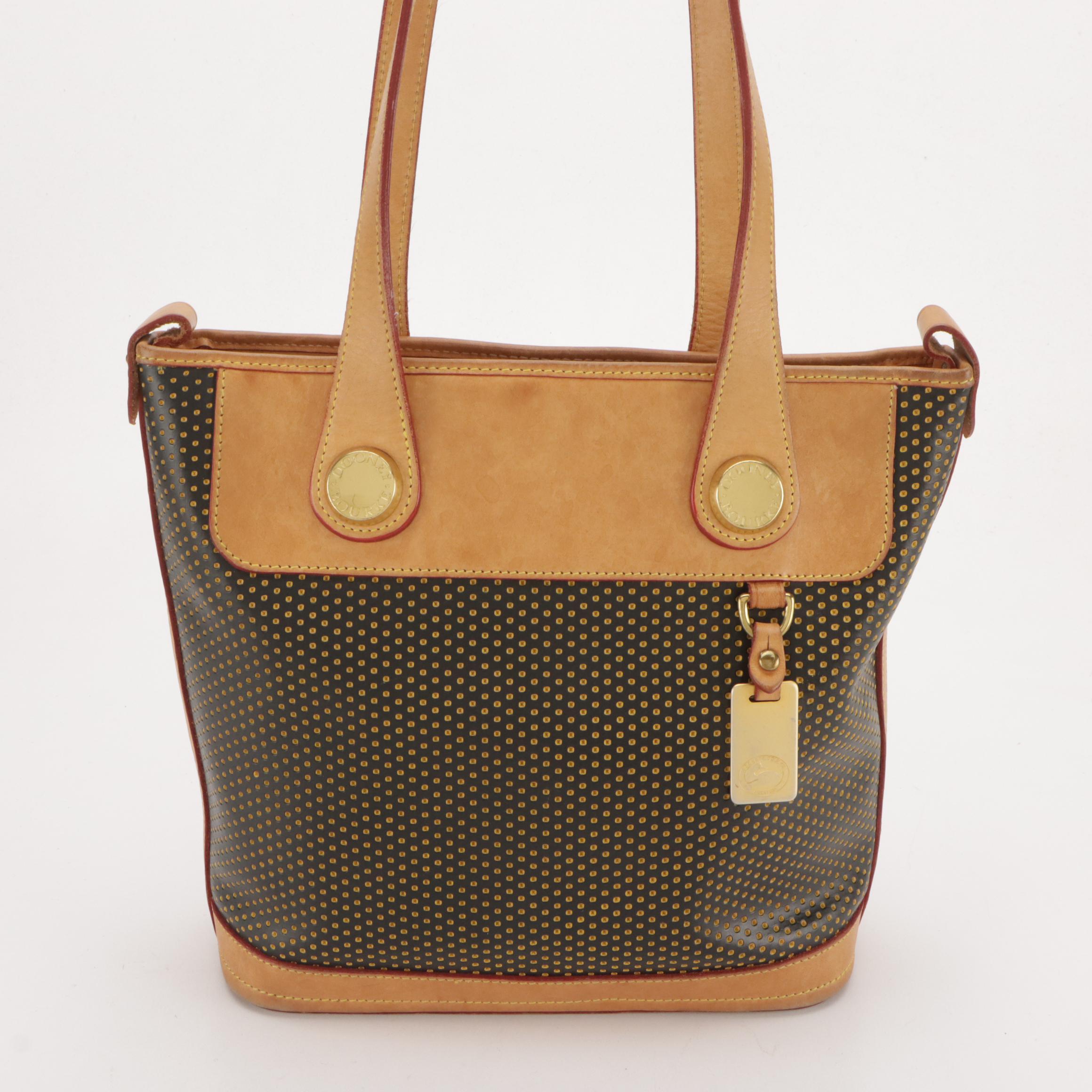 Brahmin Shiny Crocodile Crossbody, Dooney & Bourke Perforated Leather Bucket Bag