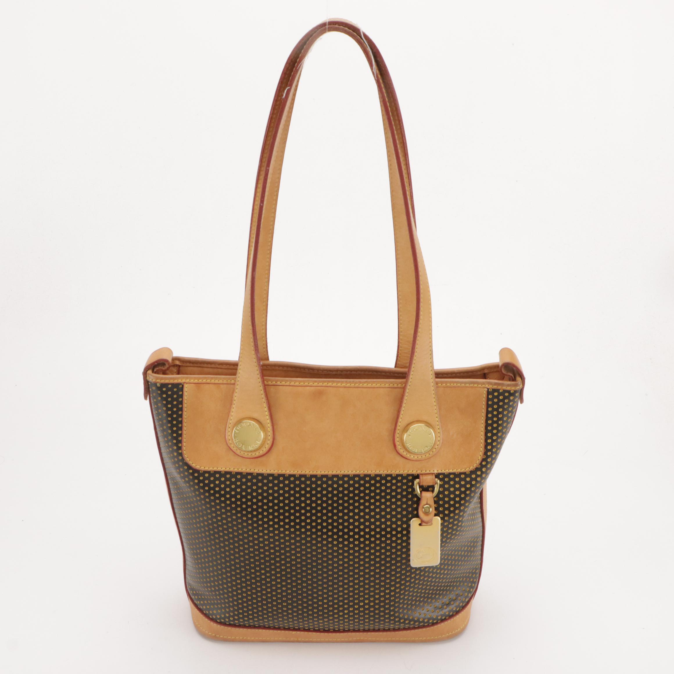 Brahmin Shiny Crocodile Crossbody, Dooney & Bourke Perforated Leather Bucket Bag