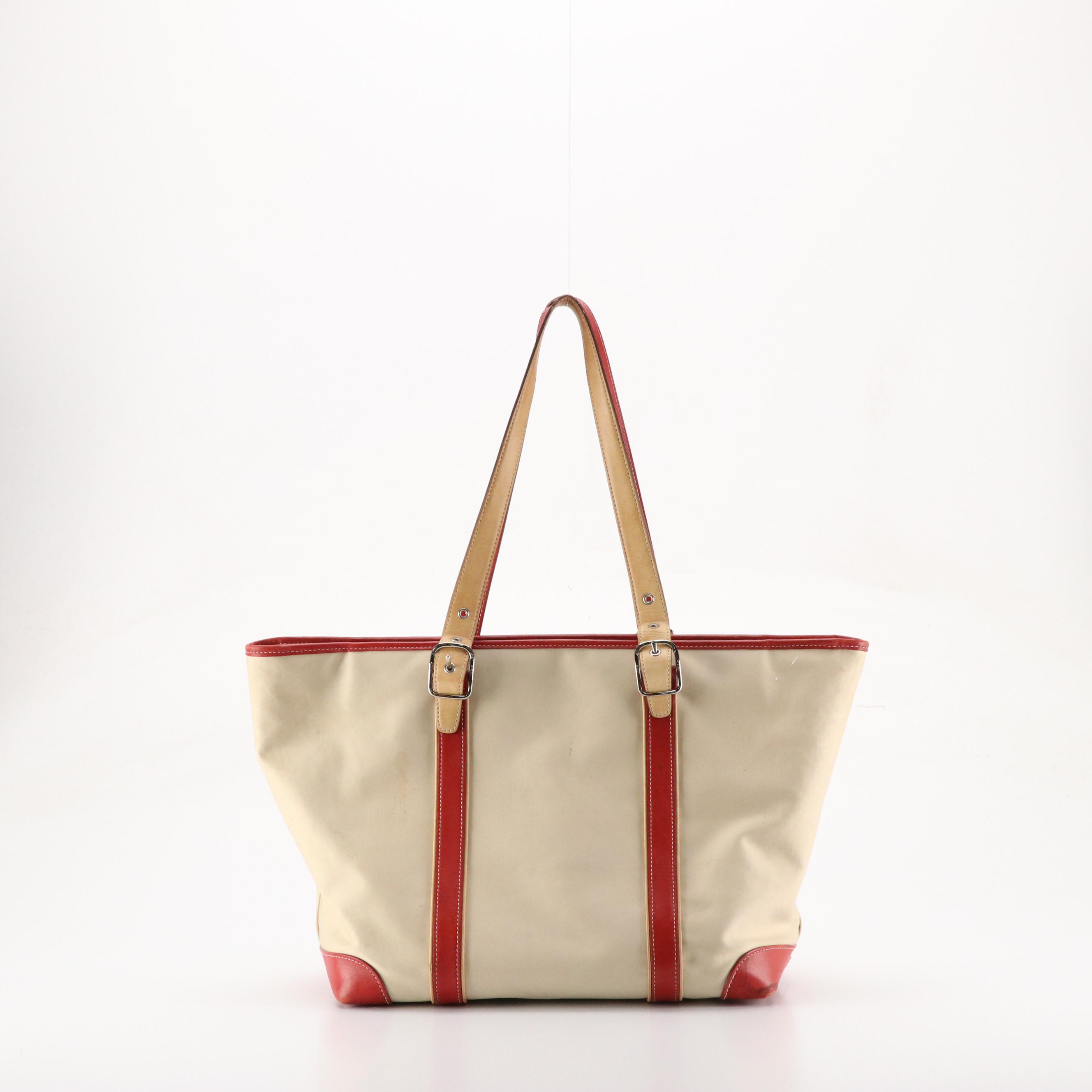 Coach Hampton Large Market Tote 7739 and Madison Op Art Wristlet 43314