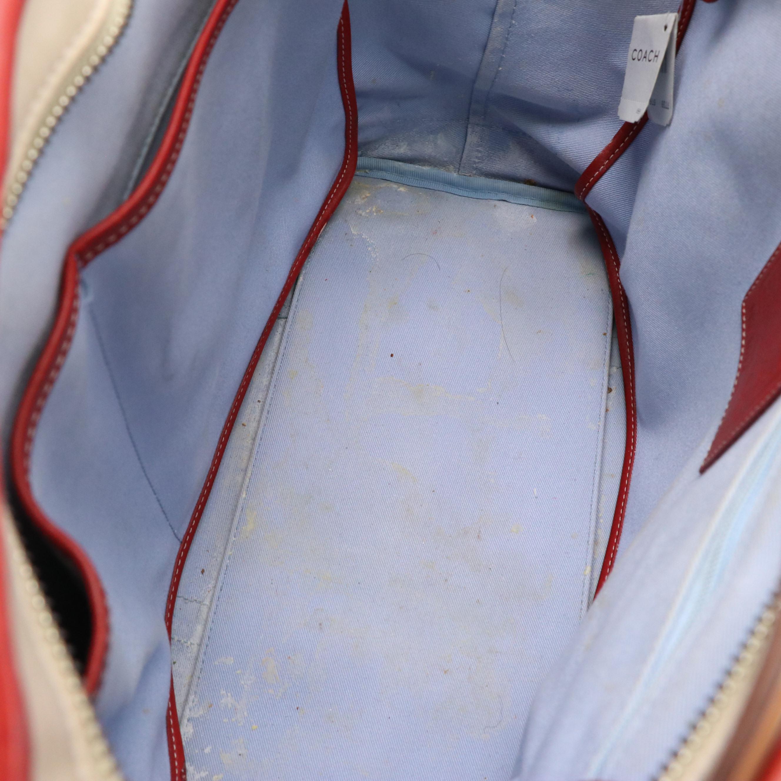 Coach Hampton Large Market Tote 7739 and Madison Op Art Wristlet 43314