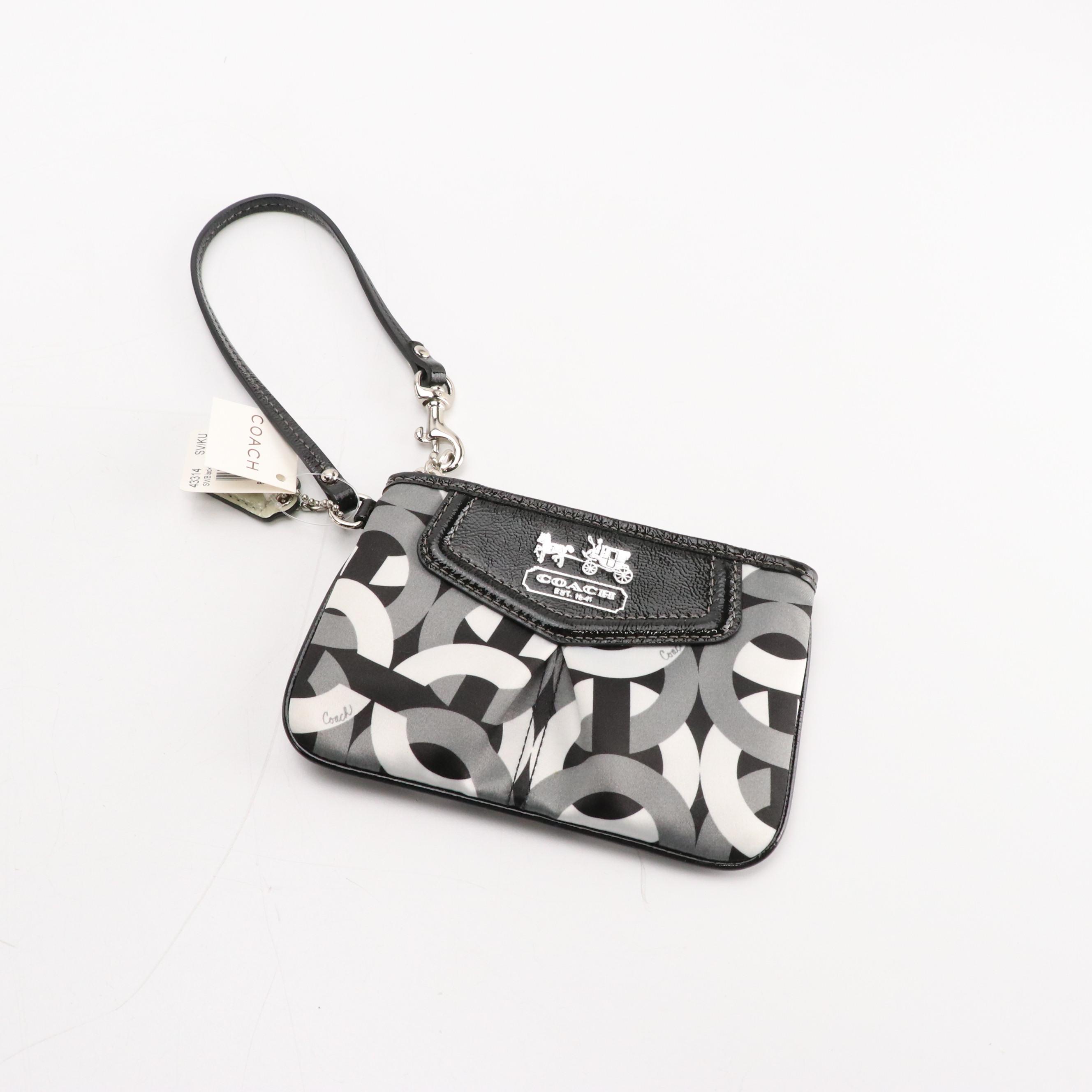 Coach Hampton Large Market Tote 7739 and Madison Op Art Wristlet 43314