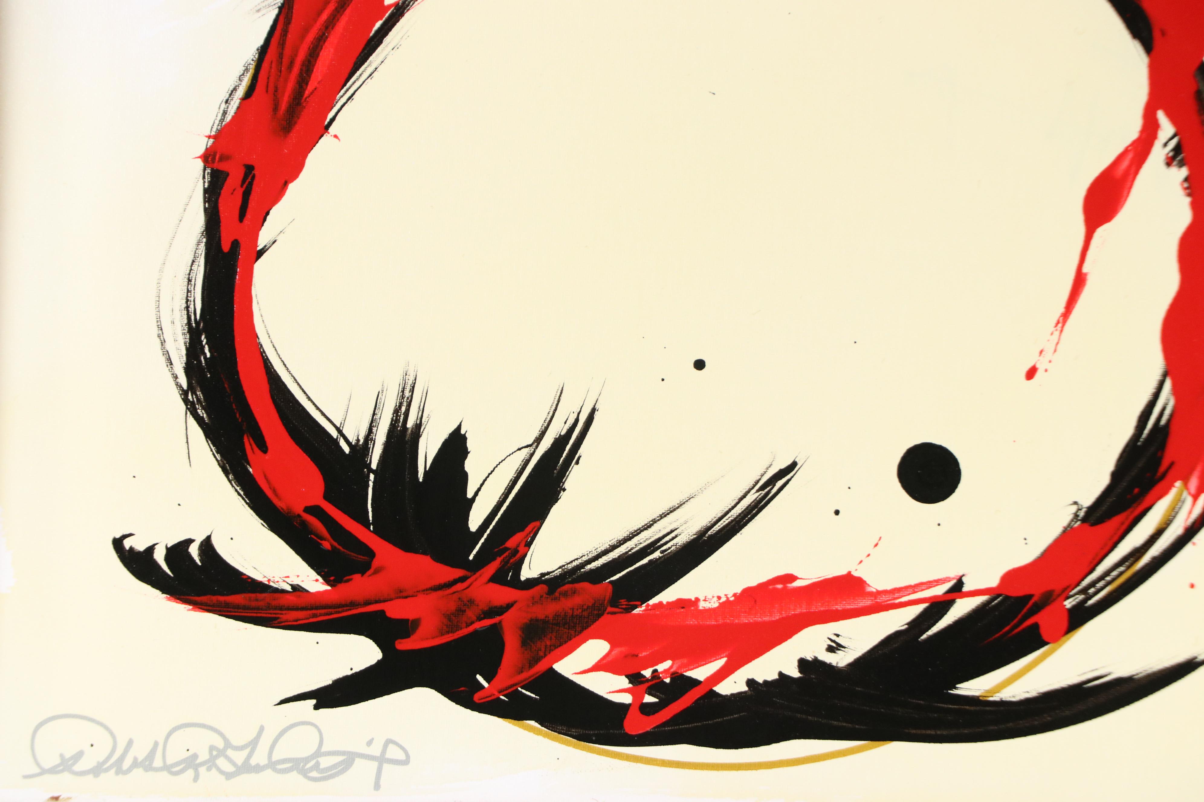 Robert Lackney Modern Acrylic Painting "Ring," 21st Century